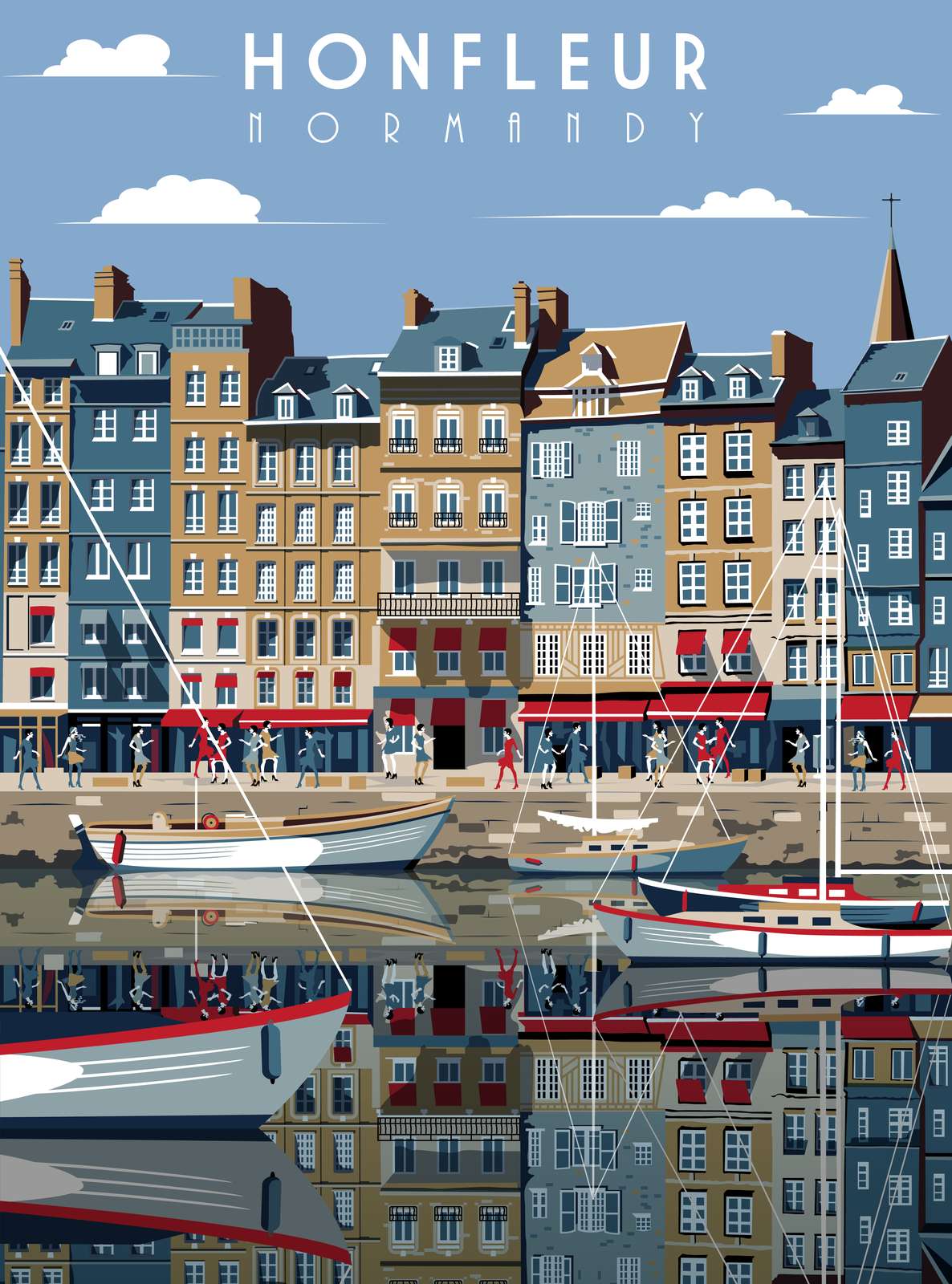 Honfleur Normandie Väggposter