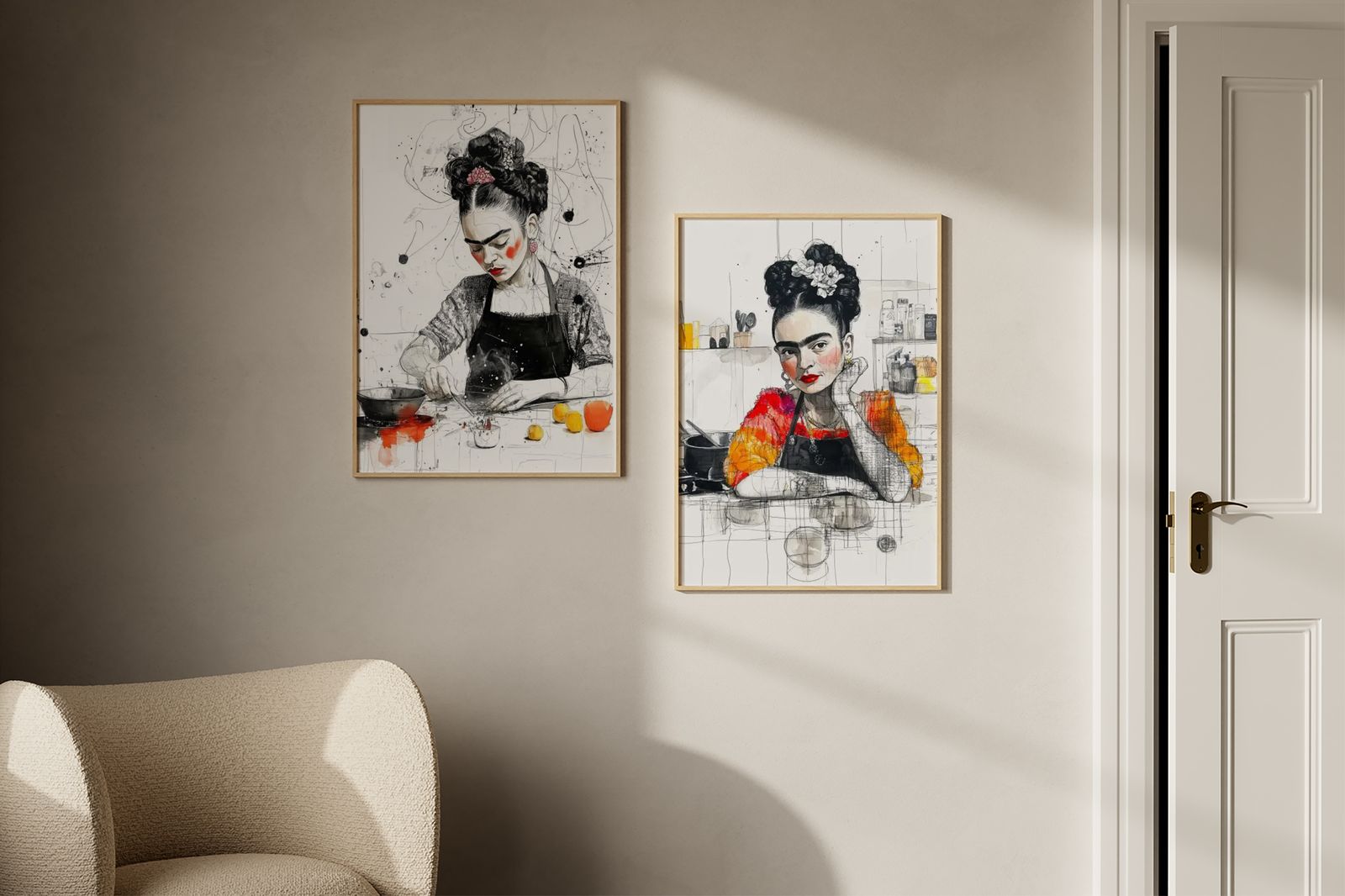 Poster - Frida i Köket / Set med 2