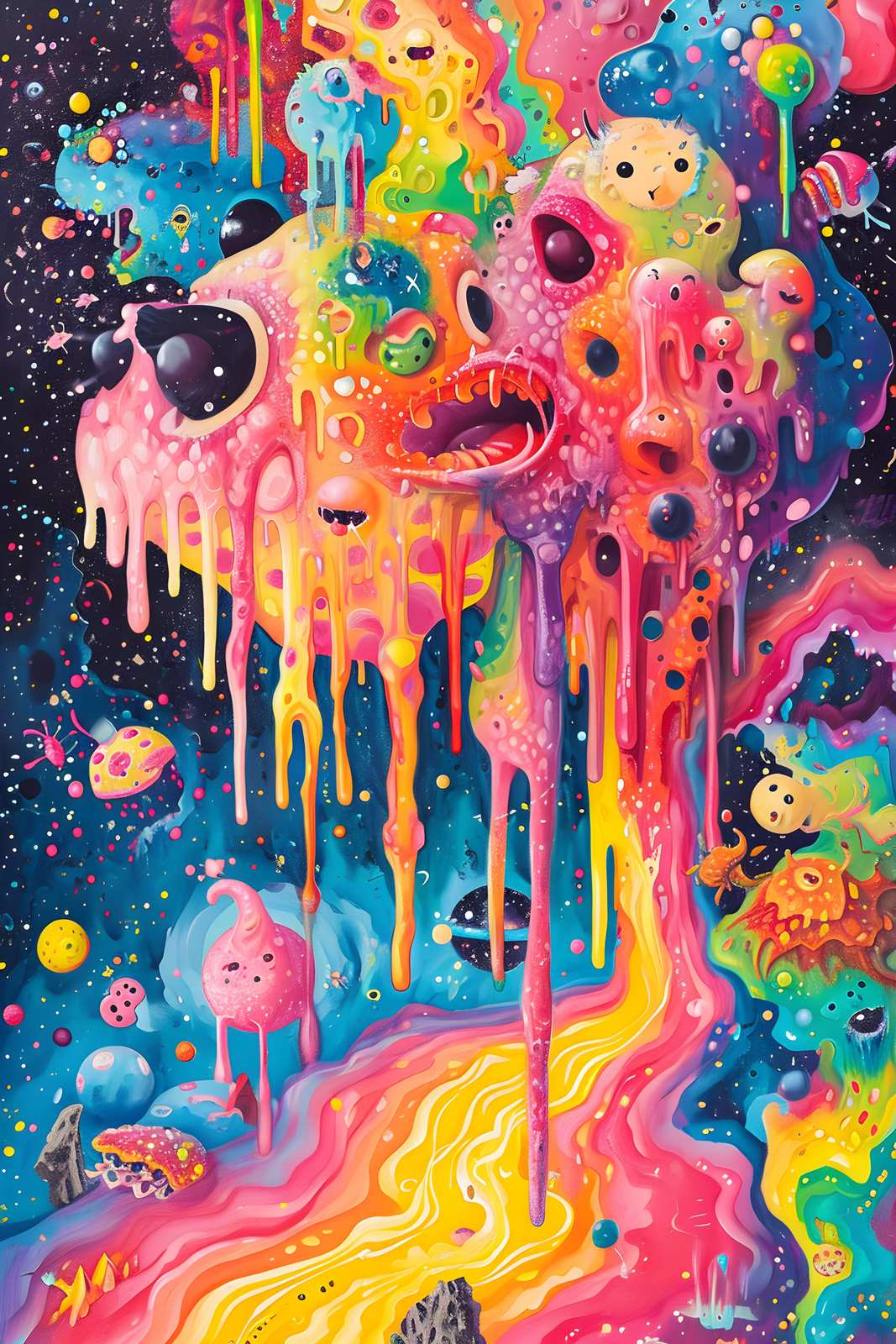 Poster - Surreal Droppande Kosmos