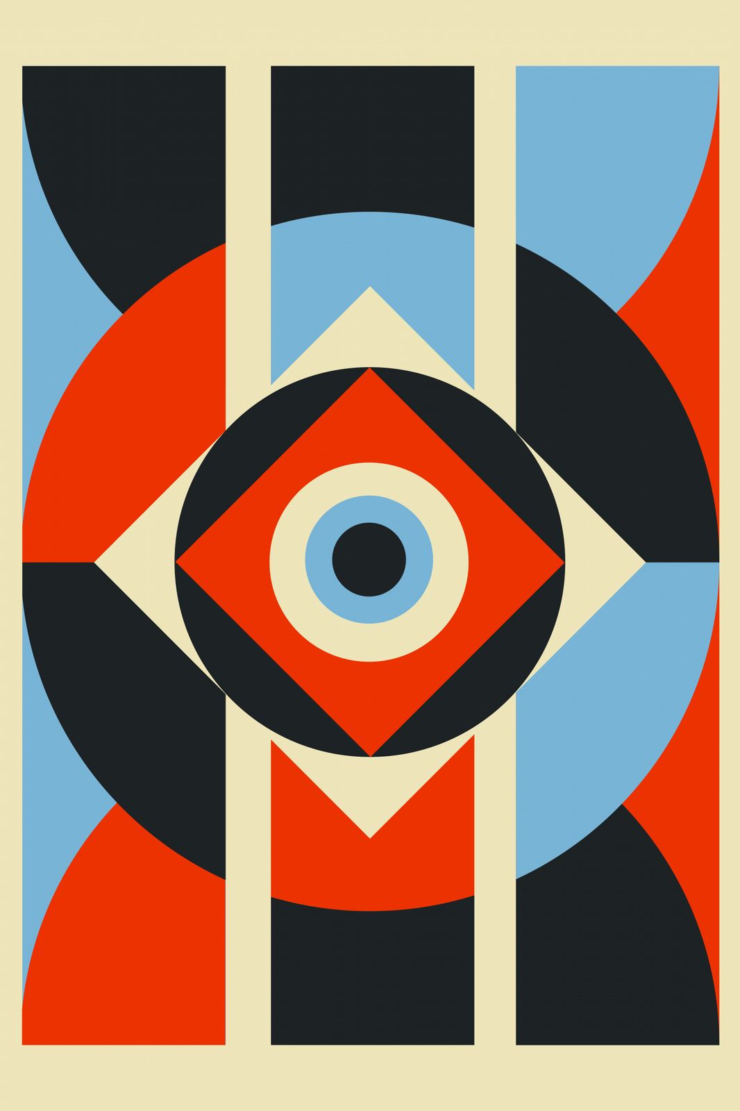 Poster - Abstrakt Geometrisk Design