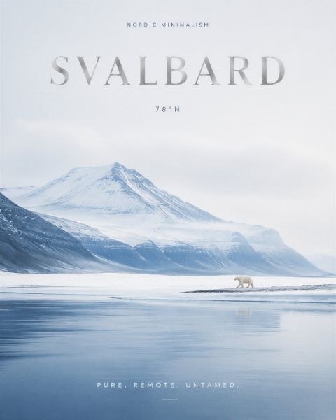 Poster - Svalbard Nordisk Minimalism