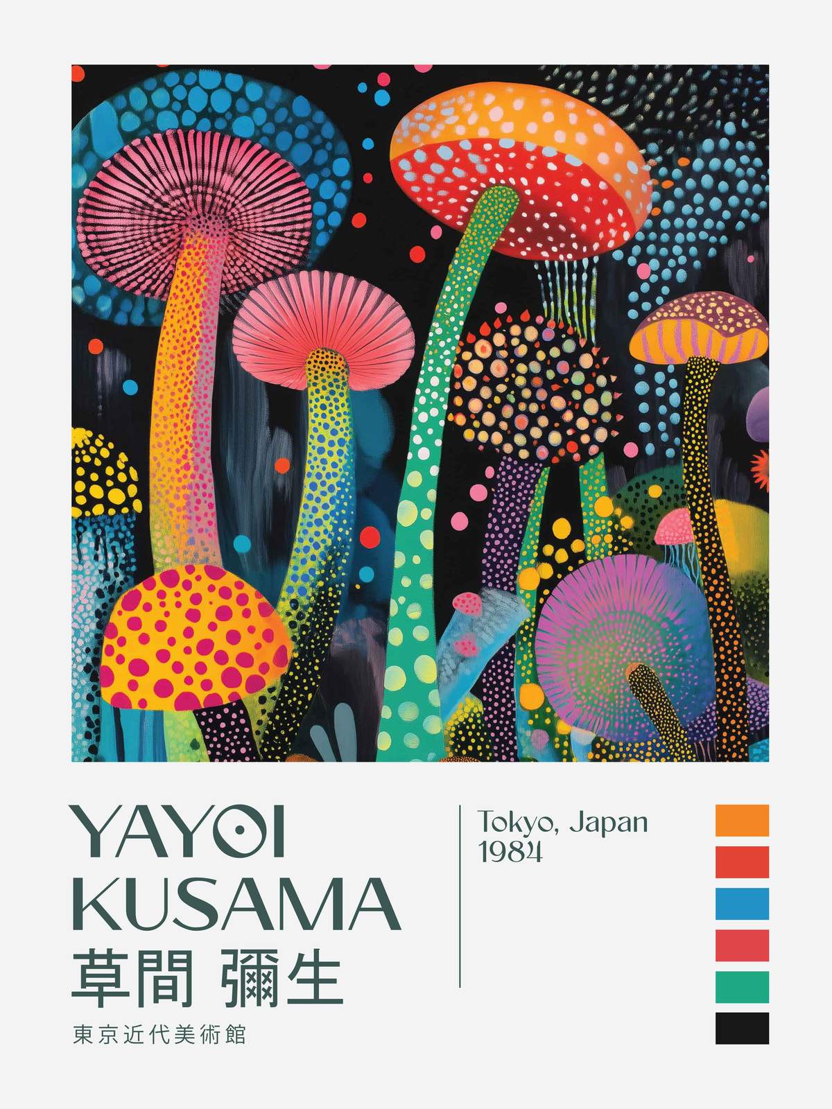 Affisch - Yayoi Kusama Konstverk