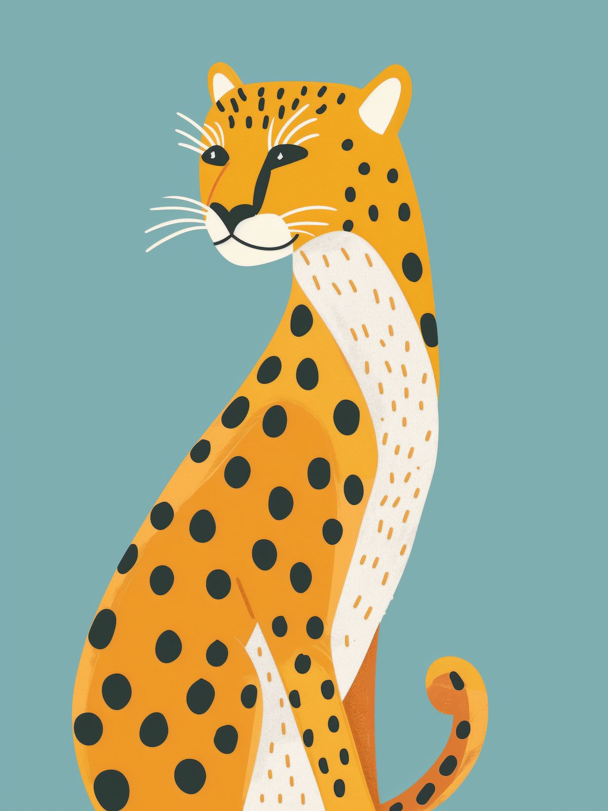 Poster - Leopardsillustration