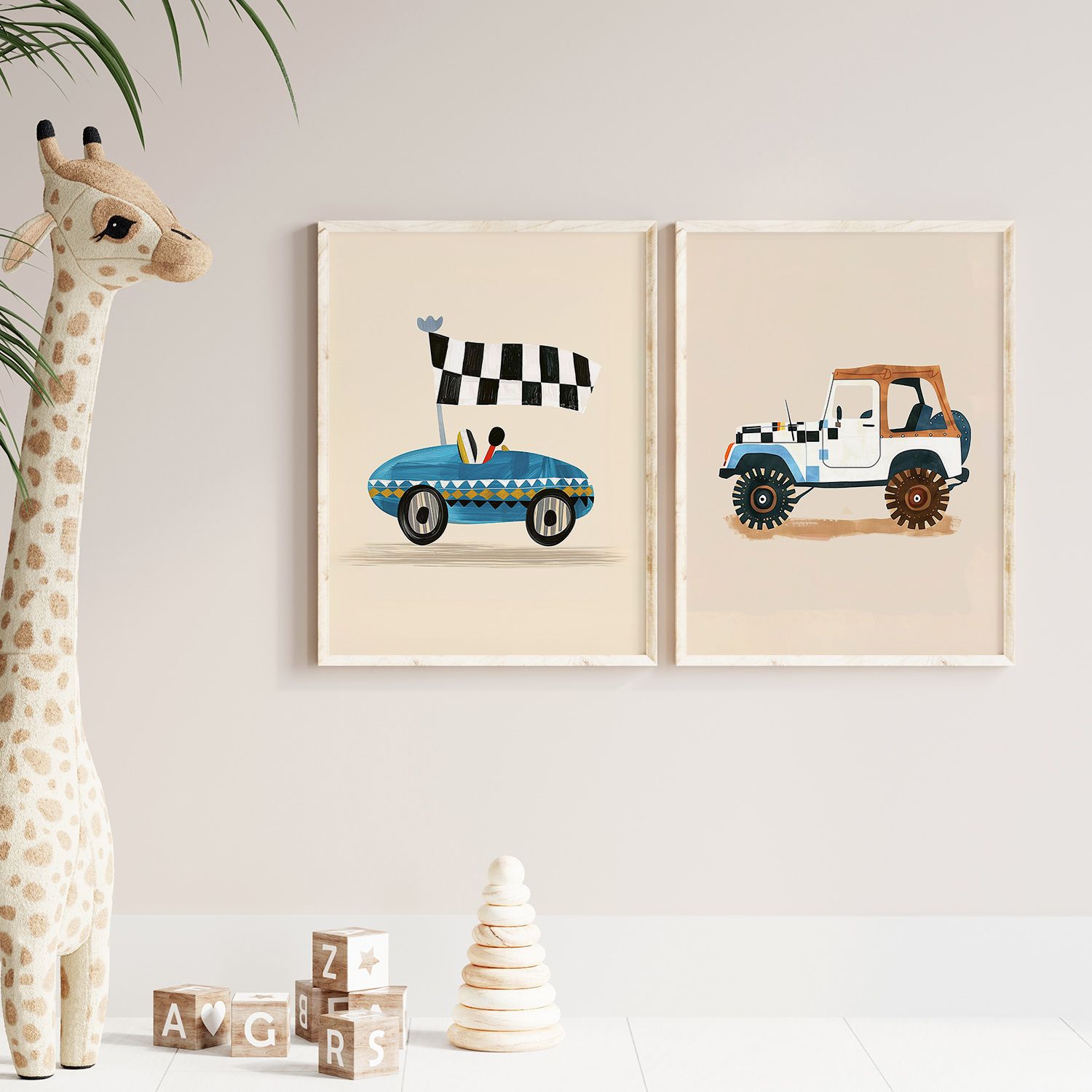 Poster - Vintage Billamling / Set med 2