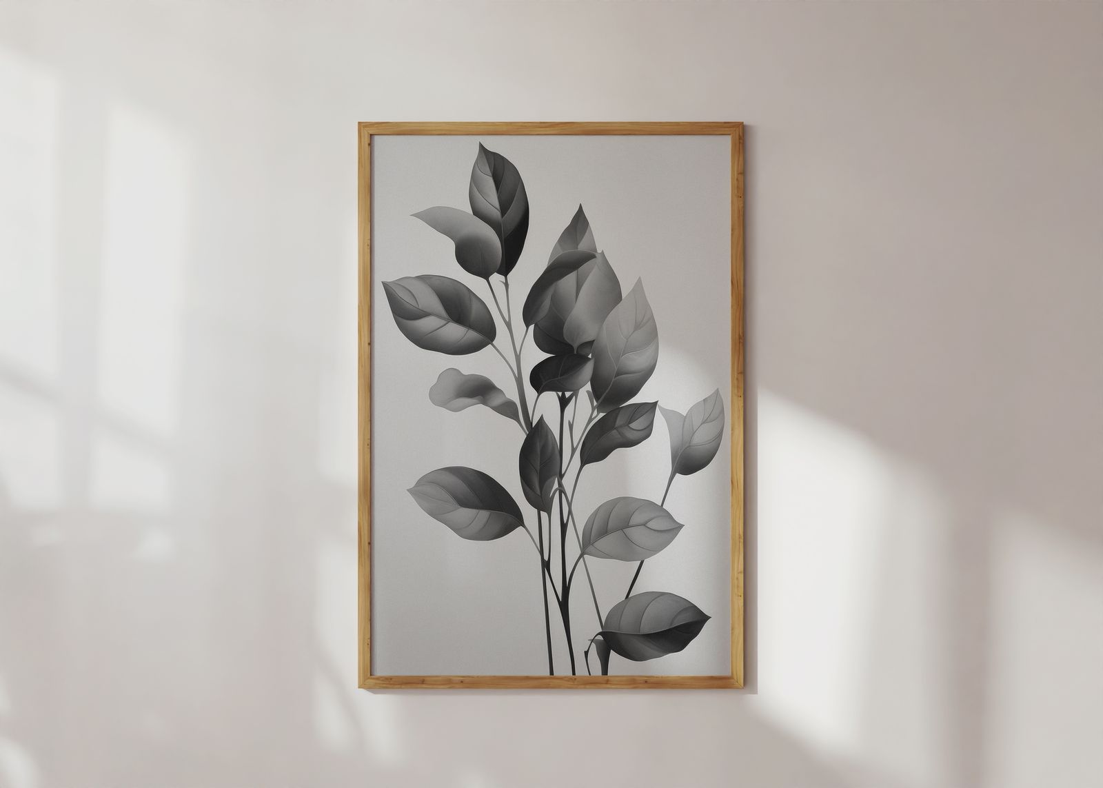Poster - Monokroma Blad