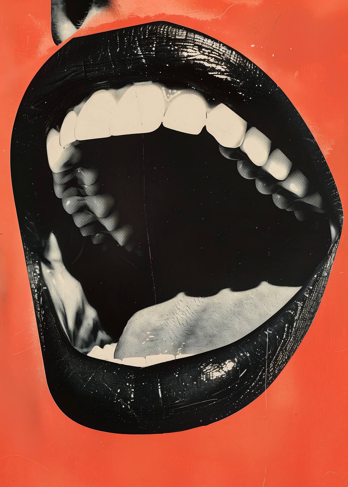 Poster - Abstrakt Mun Konst