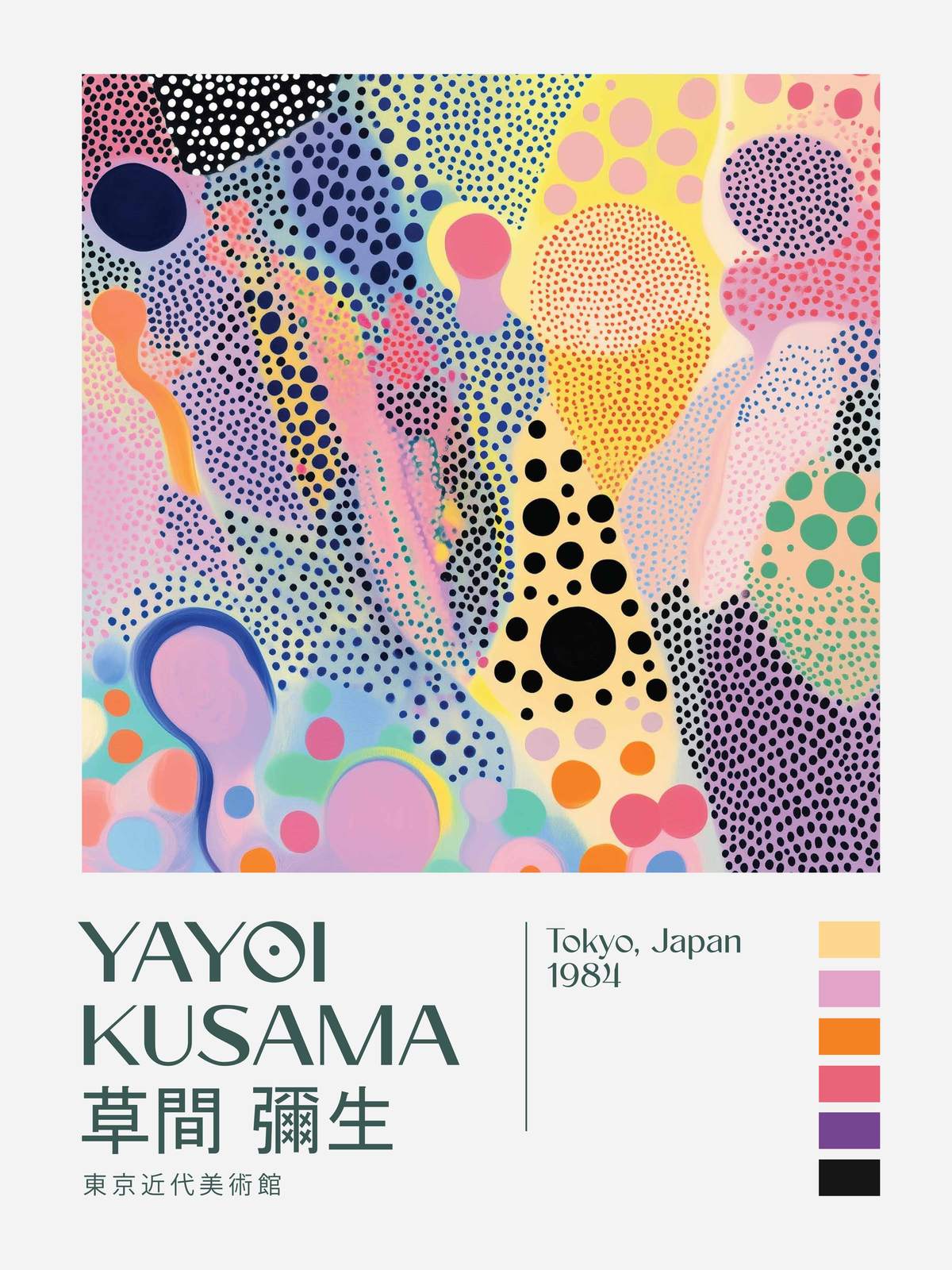 Poster - Yayoi Kusama Konstverk