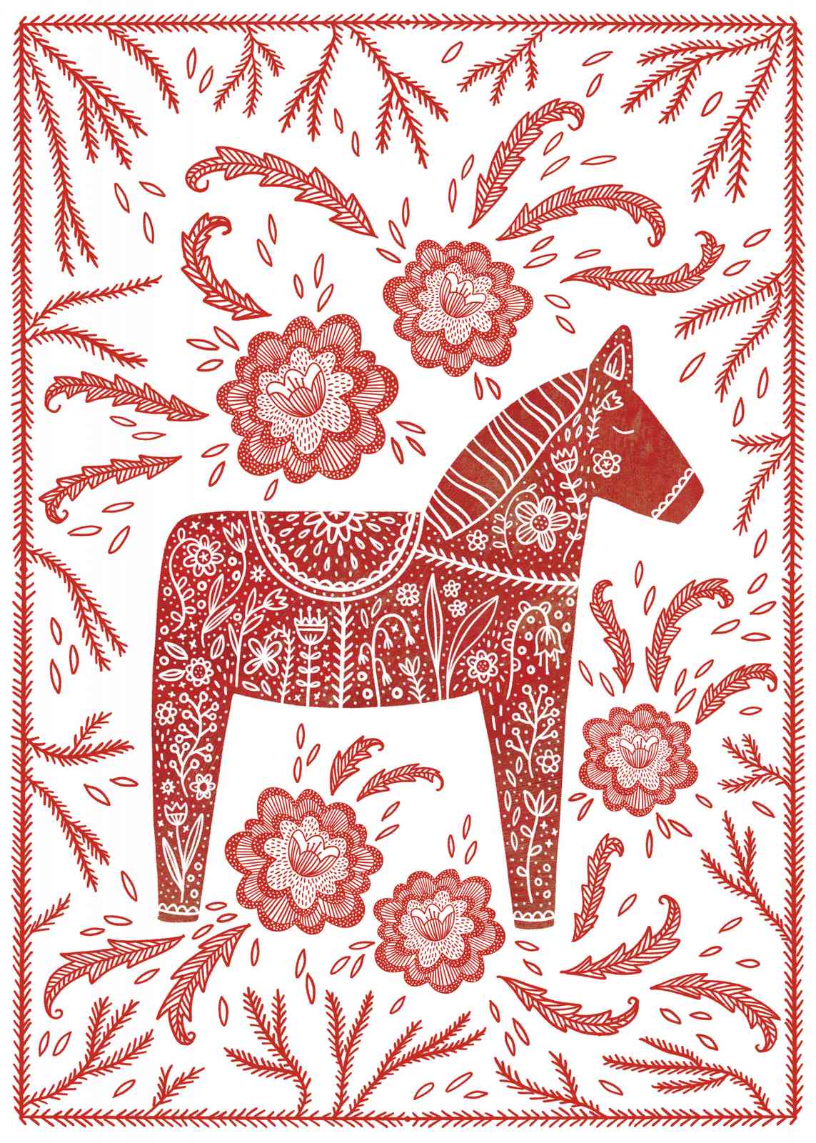 Poster - Dalahästdesign