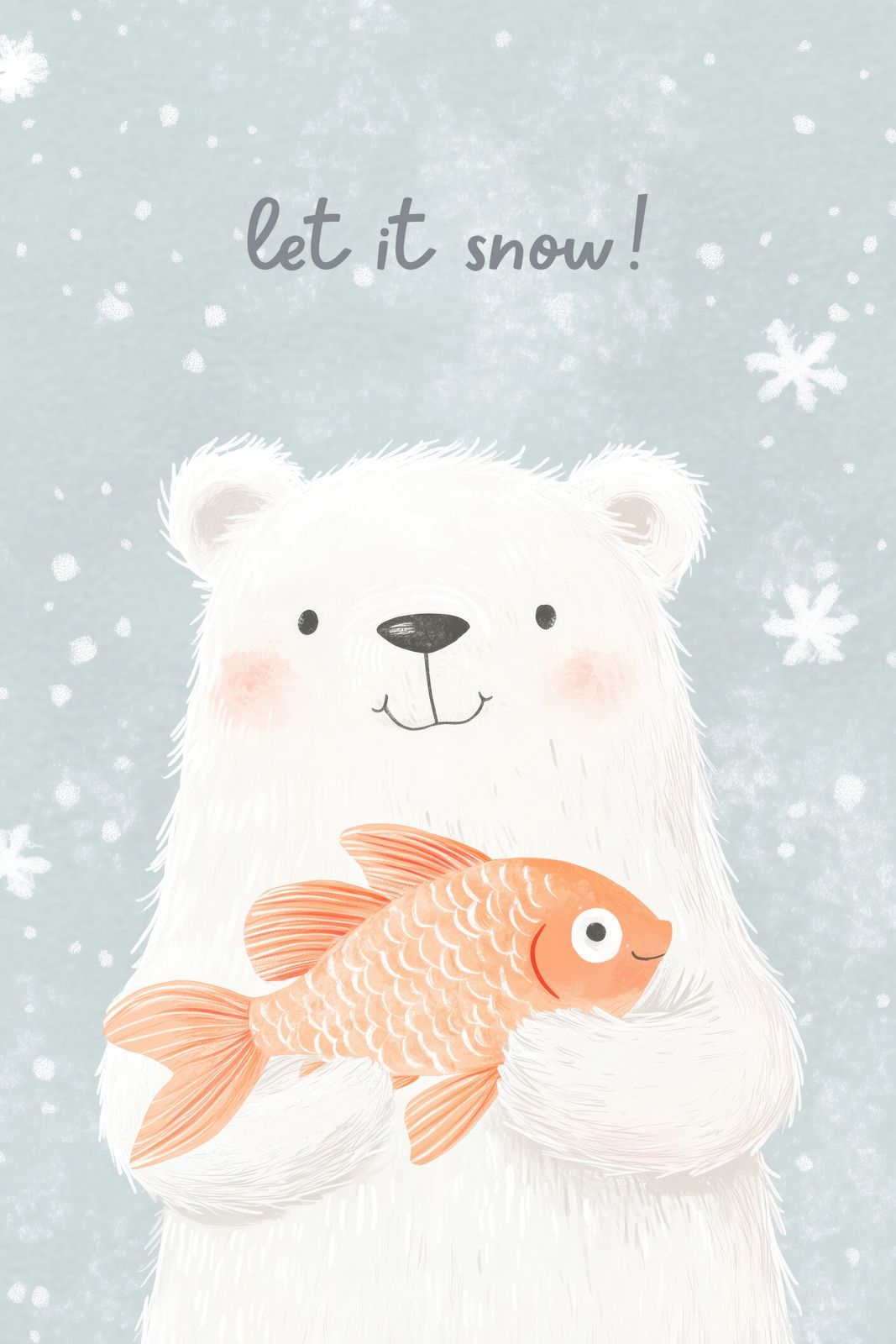 Poster - Låt Det Snöa Björn