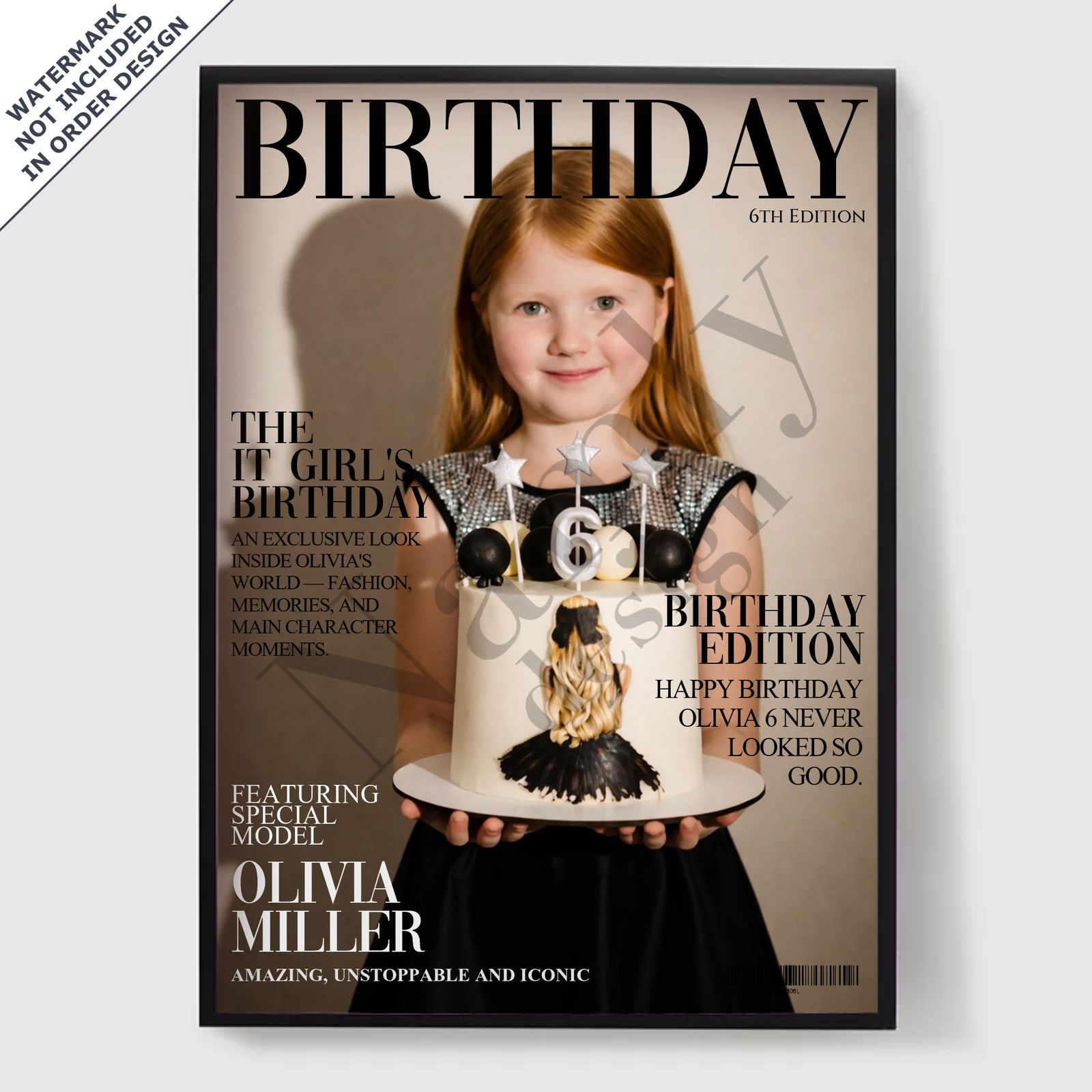 Personlig Poster - Födelsedag Vogue - AI Poster