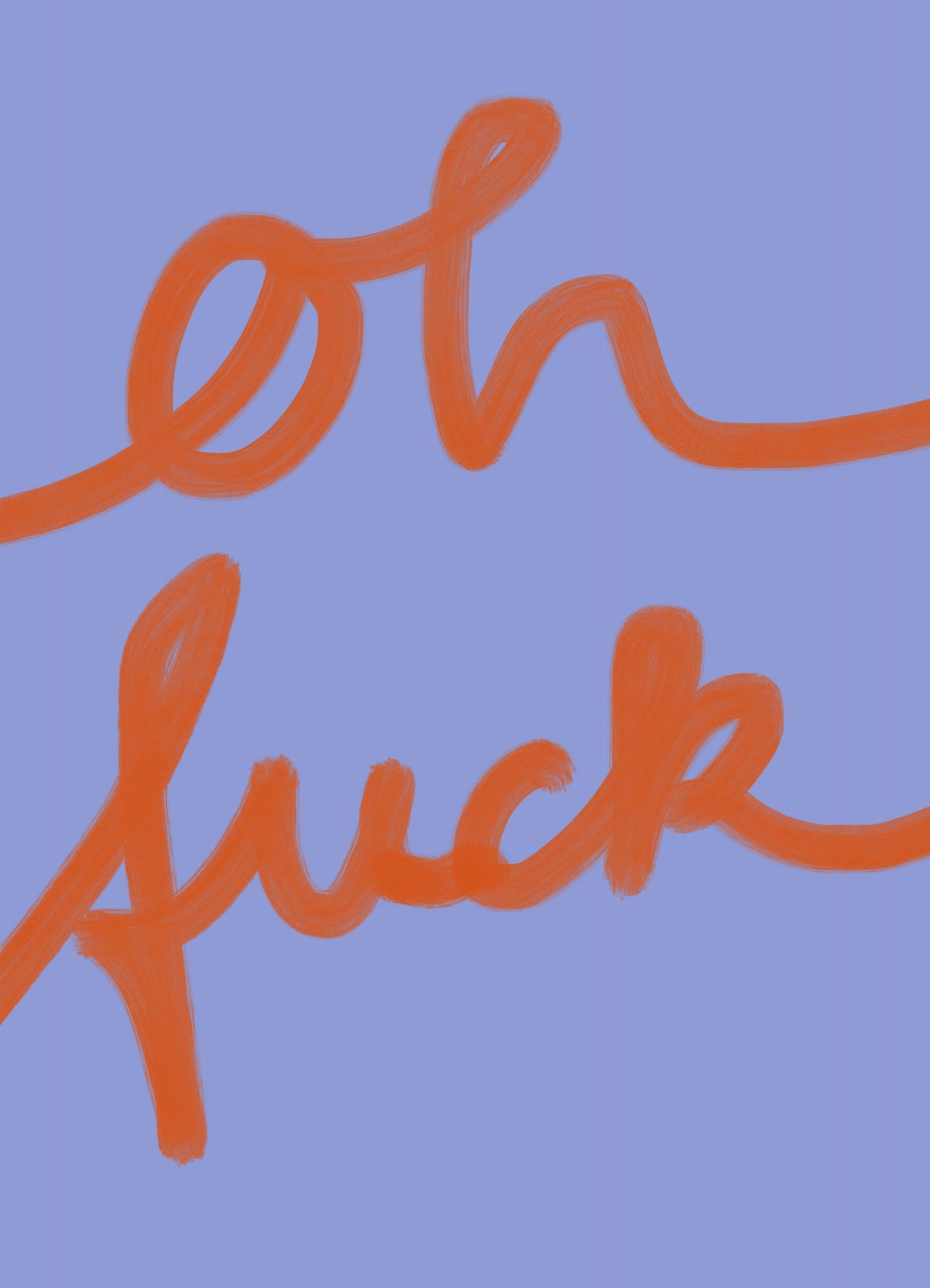 Poster - Oh Fuck Textkonst