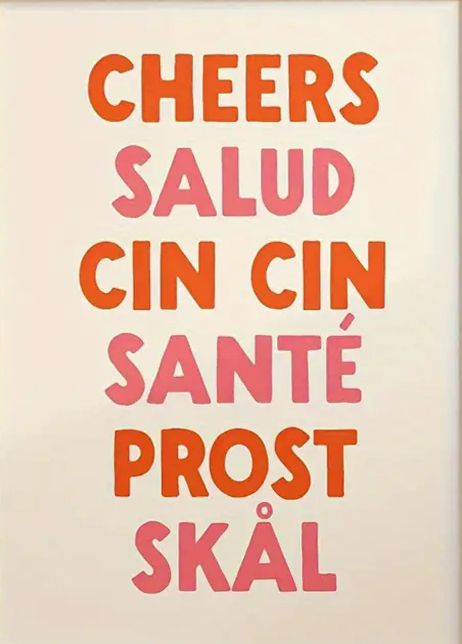 Poster - Cheers flerspråkig