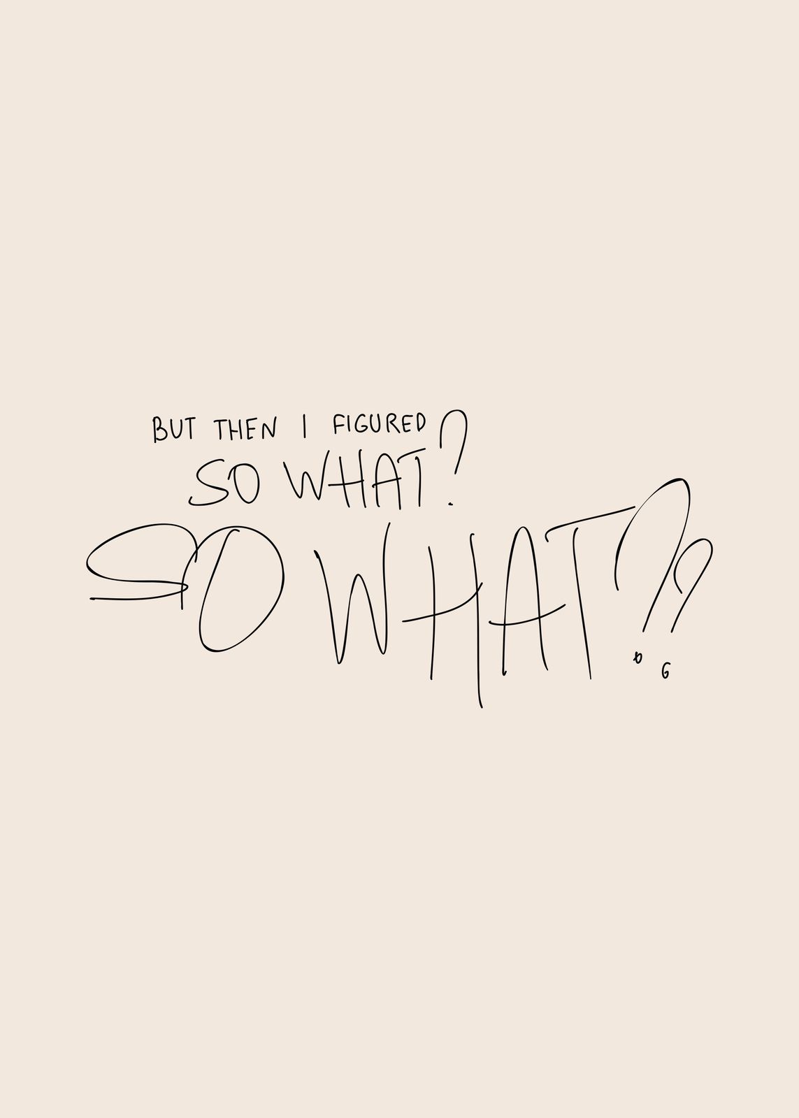 Poster - So What Citat