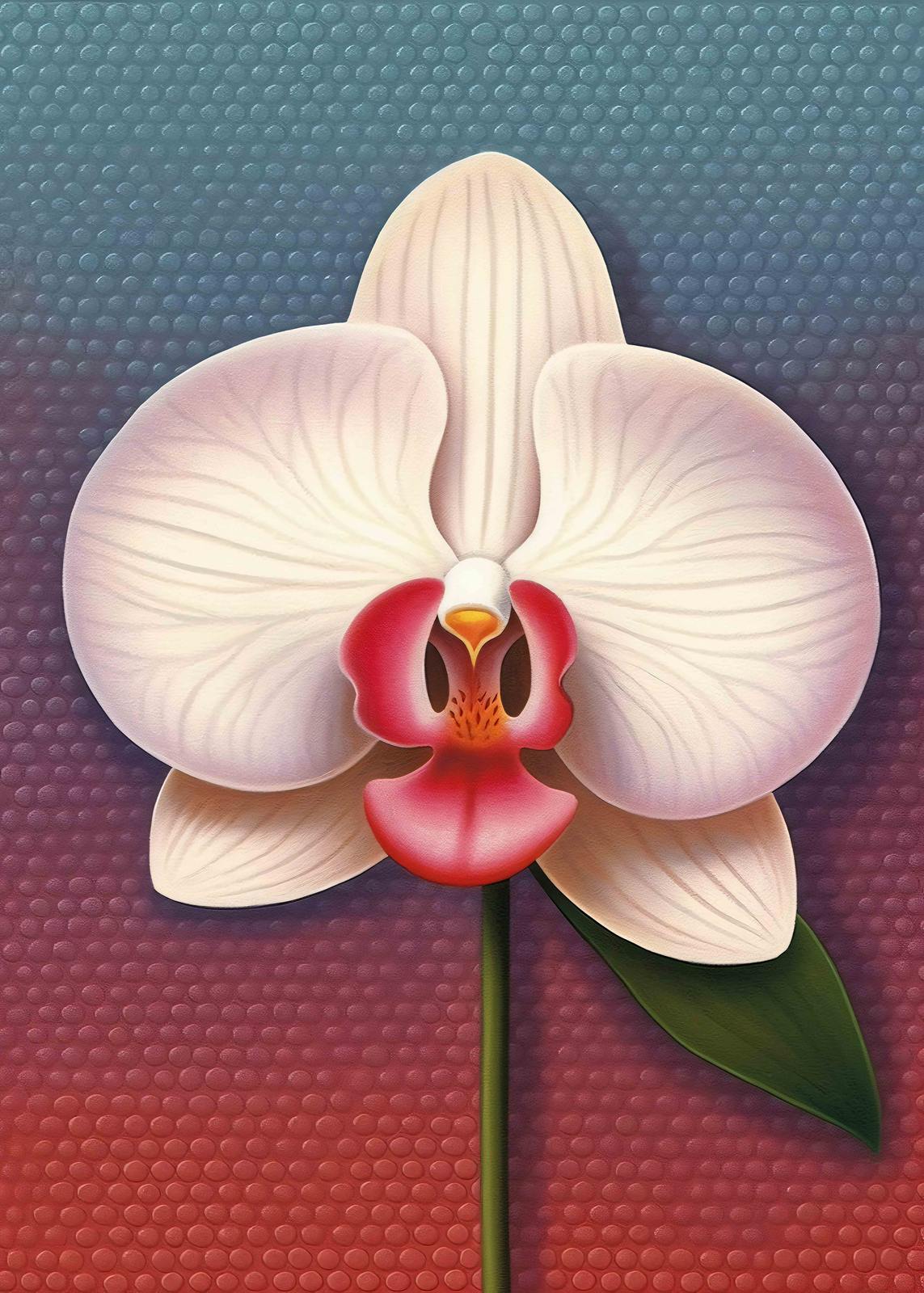 Poster - Orkidésblomma