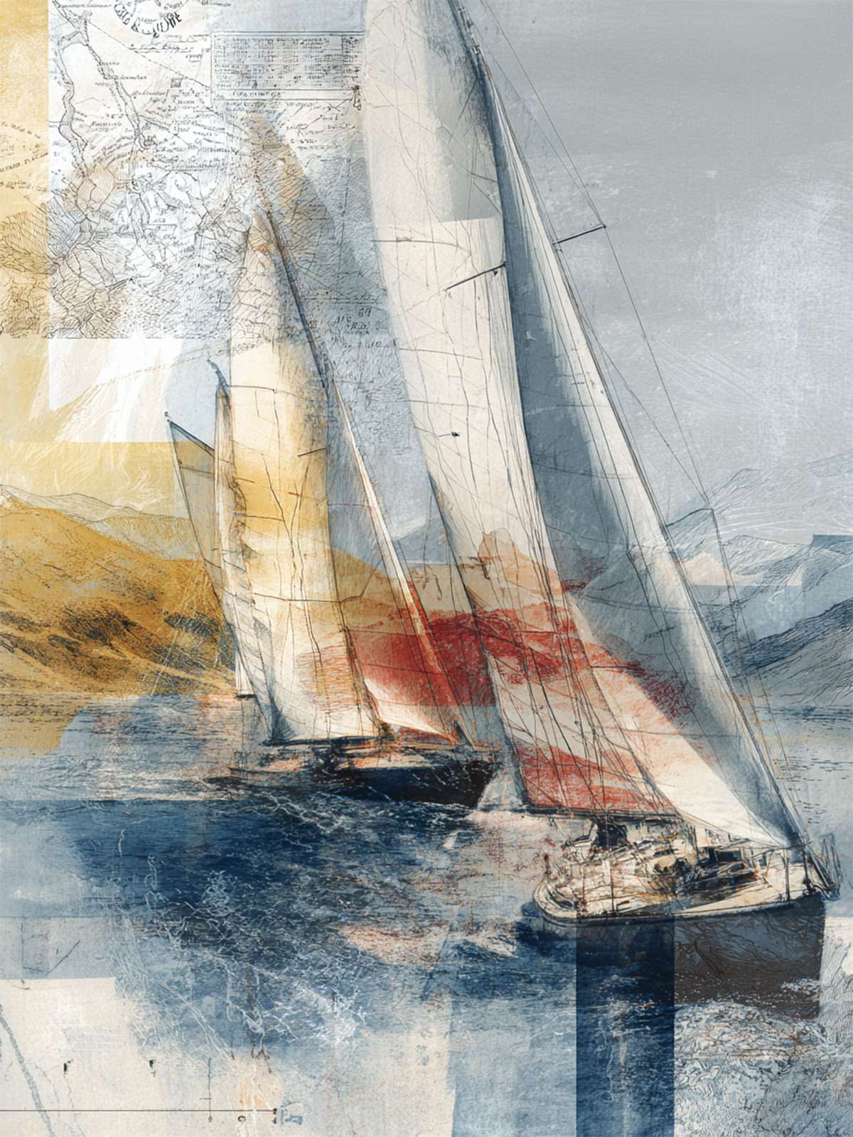 Poster - Segelbåtens Lugna