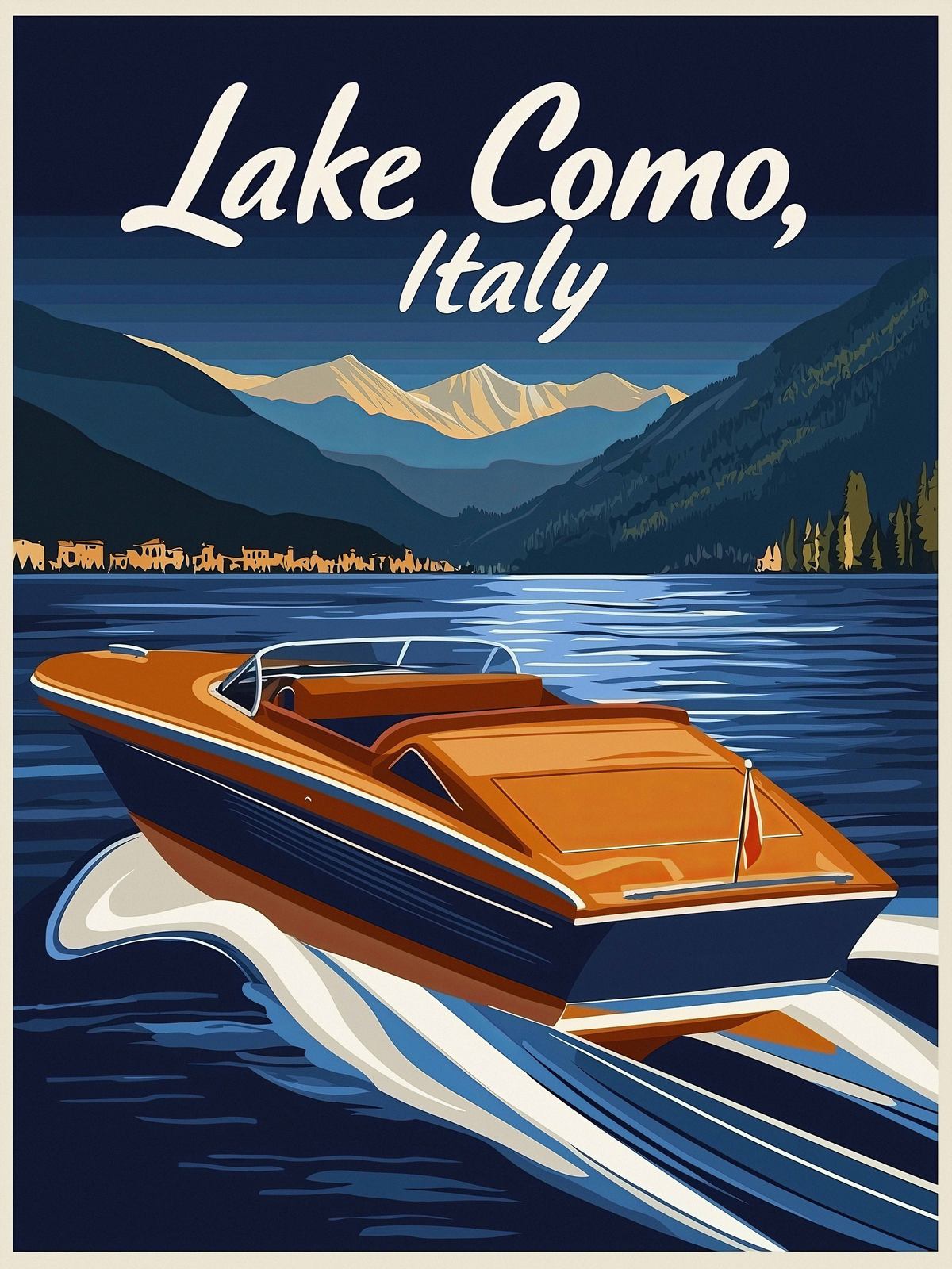 Poster - Comosjön Italien