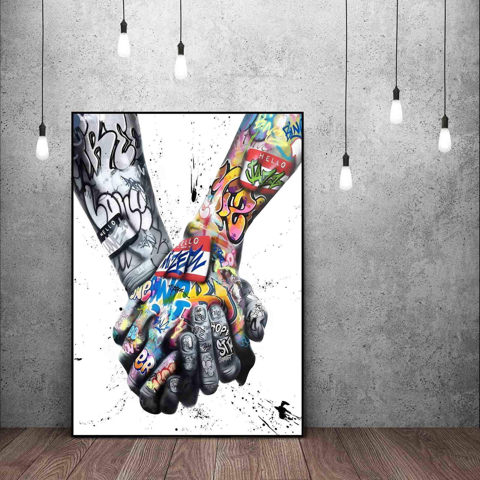 Graffiti Handshake Konstposter