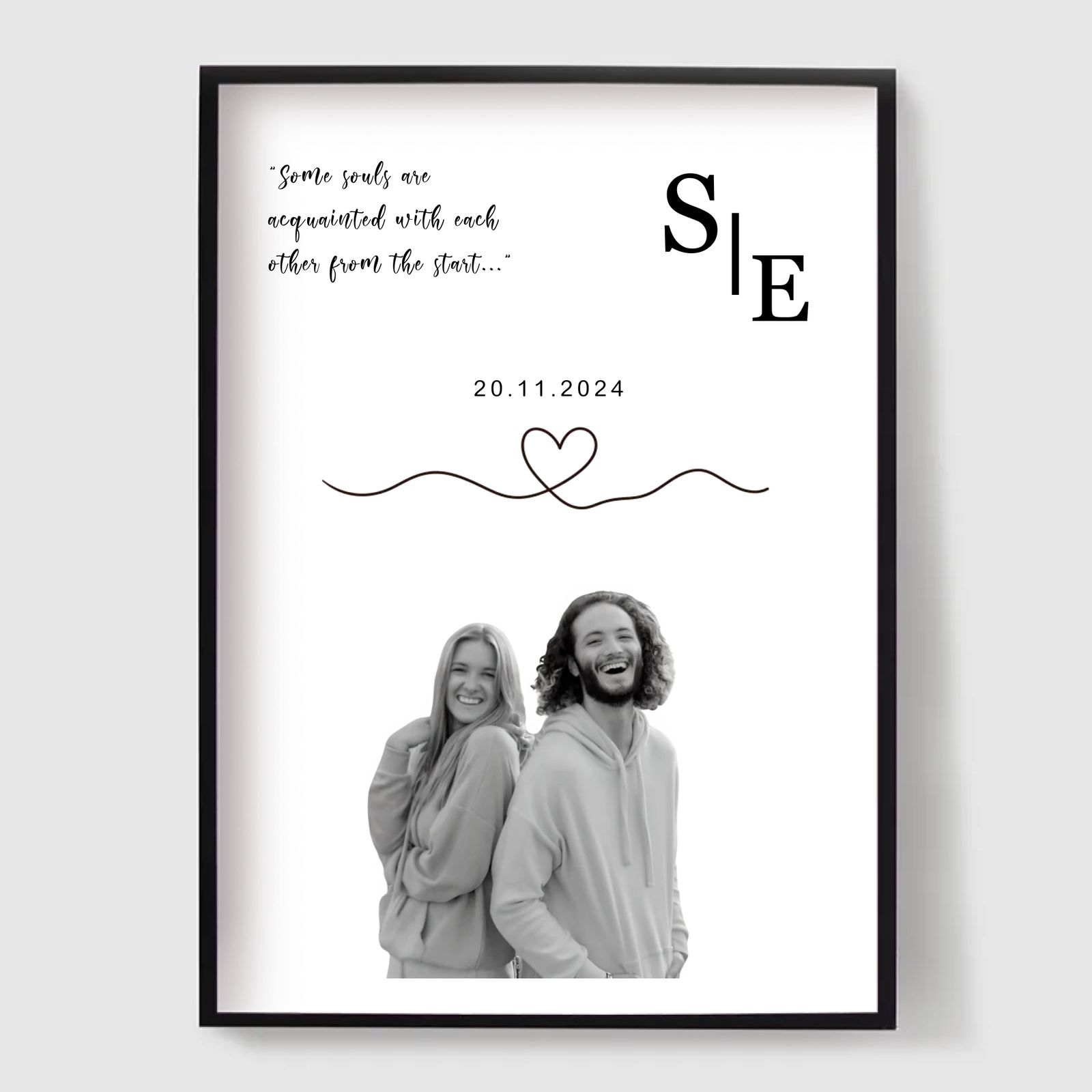 Personlig Poster - Själsfrände Citat med Foto
