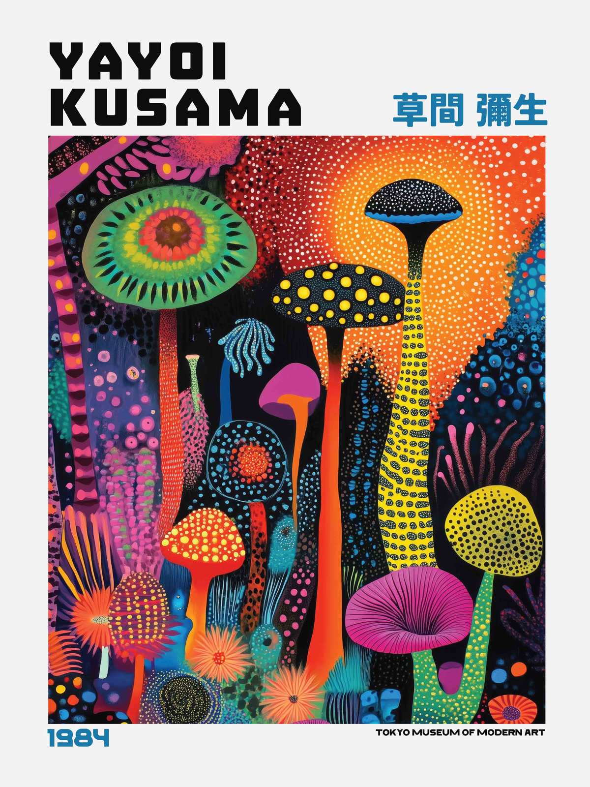 Poster - Yayoi Kusama Levande Natur