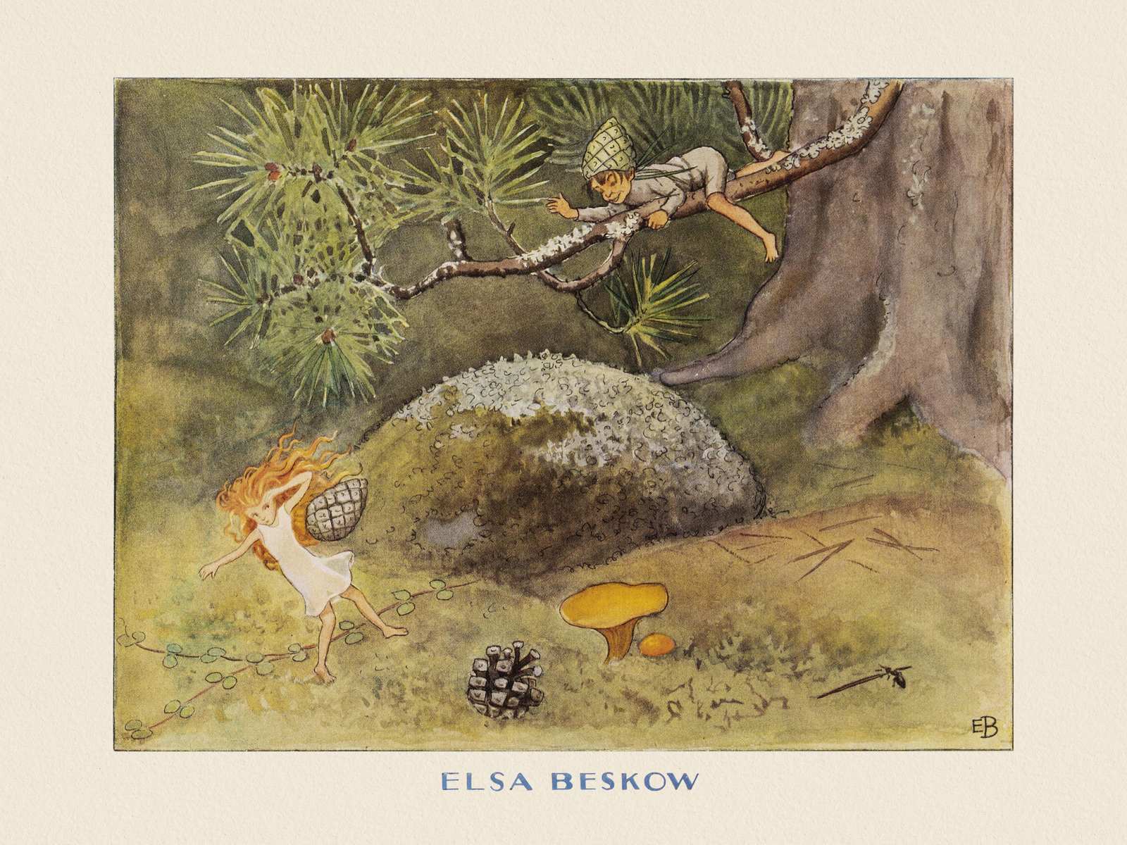 Poster - Elsa Beskow Konstverk