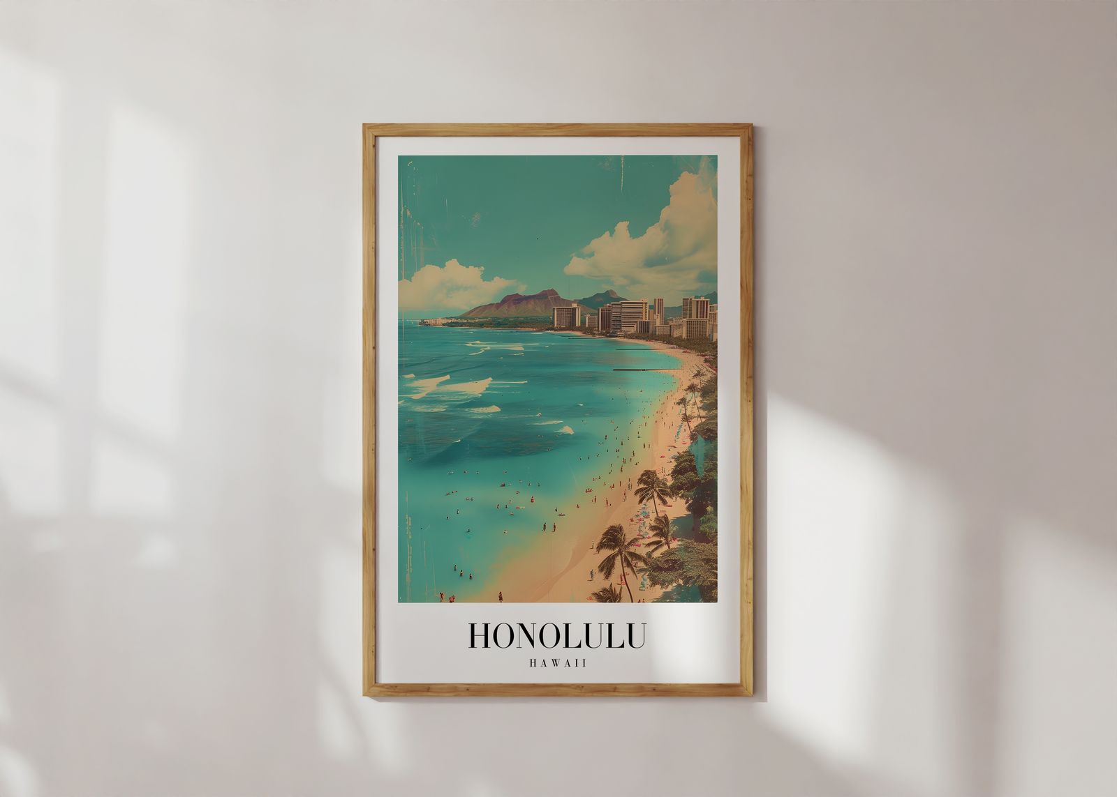Poster - Honolulu Beach