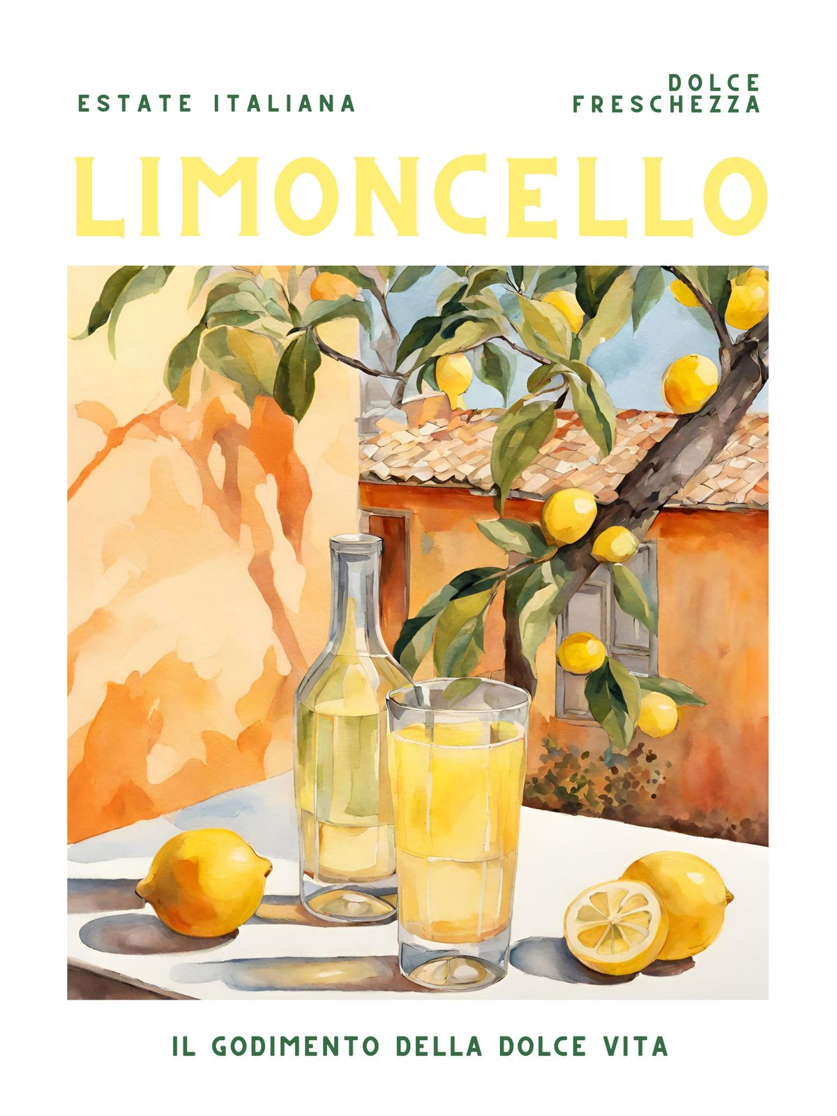Poster - Limoncello Konsttryck