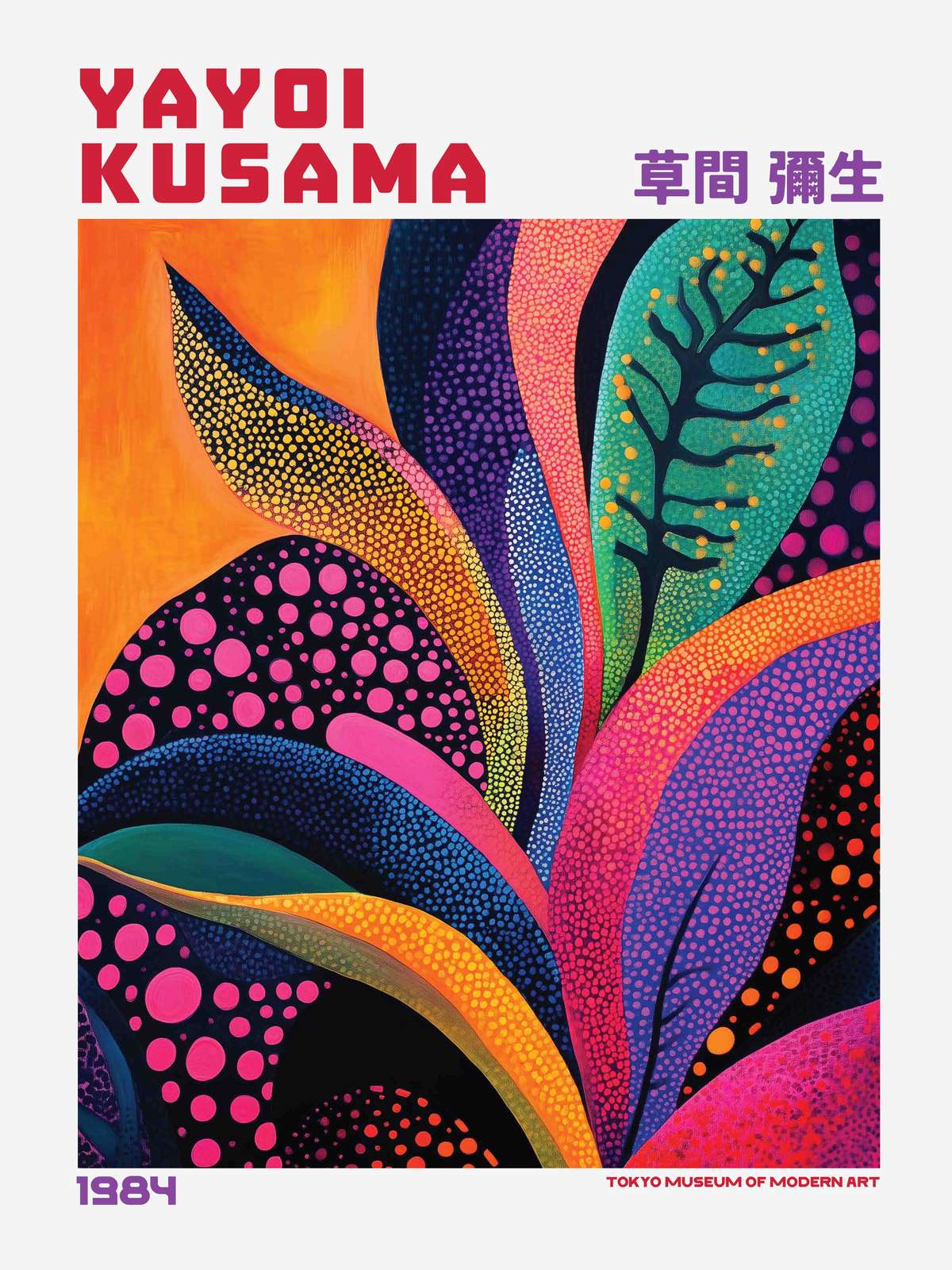 Poster - Yayoi Kusama Art / Set om 2
