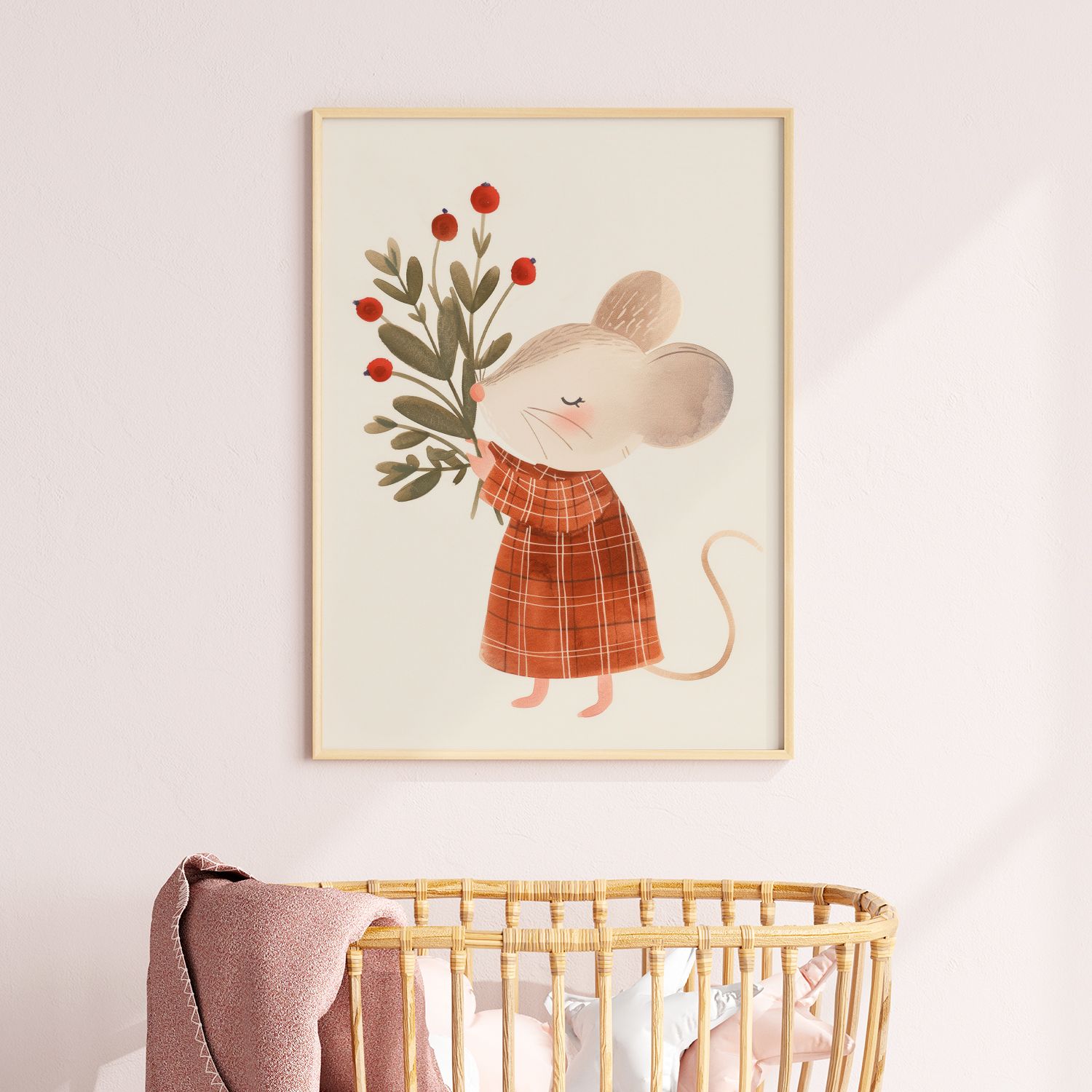 Poster - Mus med Bär