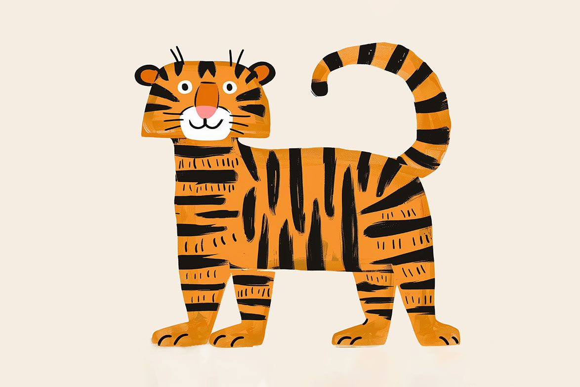 Poster - Lekfull Tiger