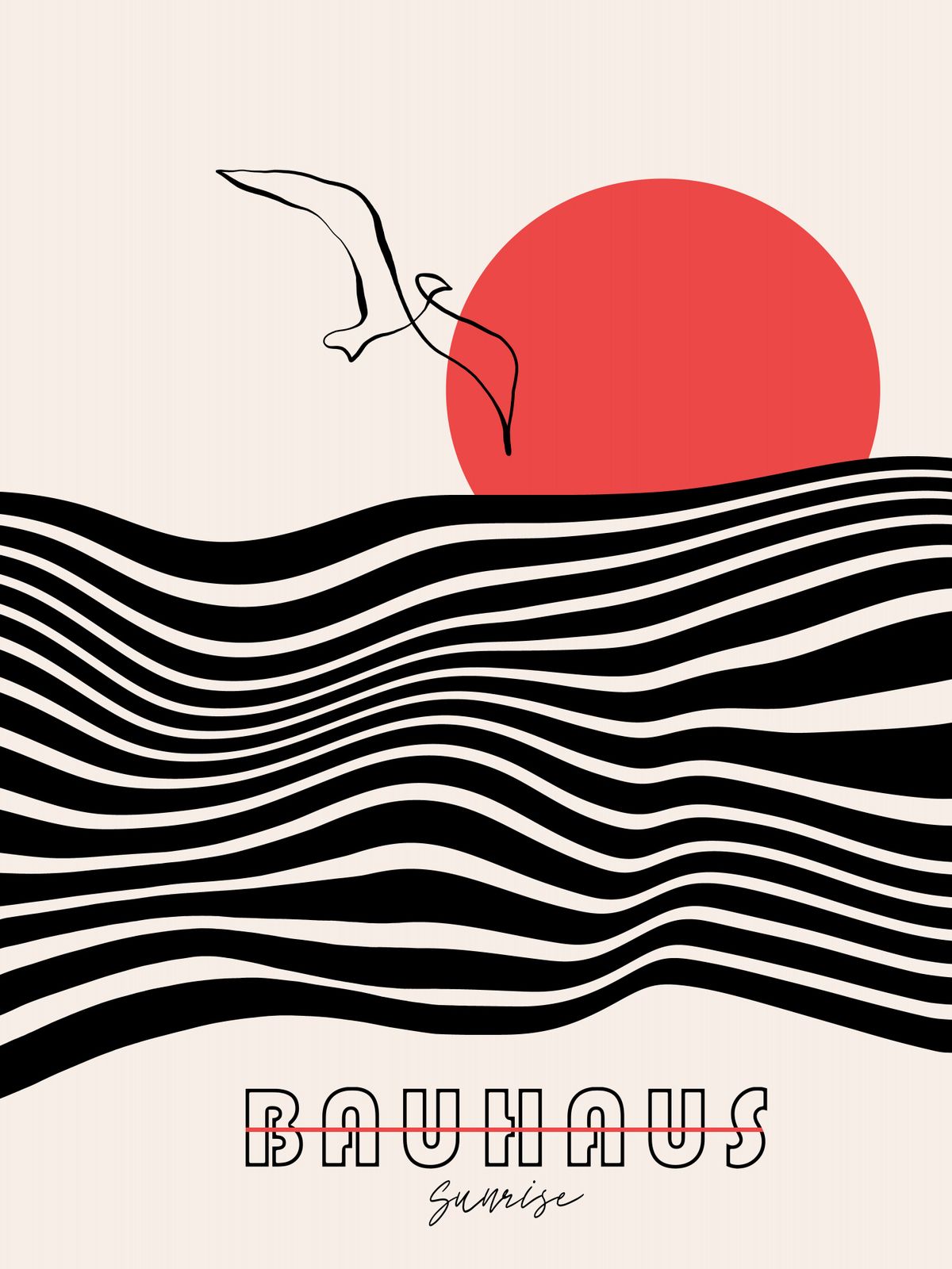 Poster - Bauhaus Soluppgång