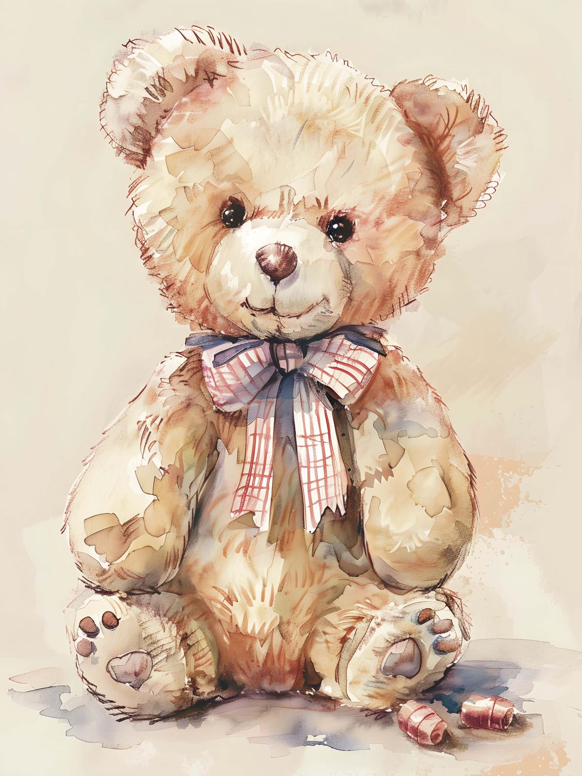 Affisch - Teddybjörnsillustration