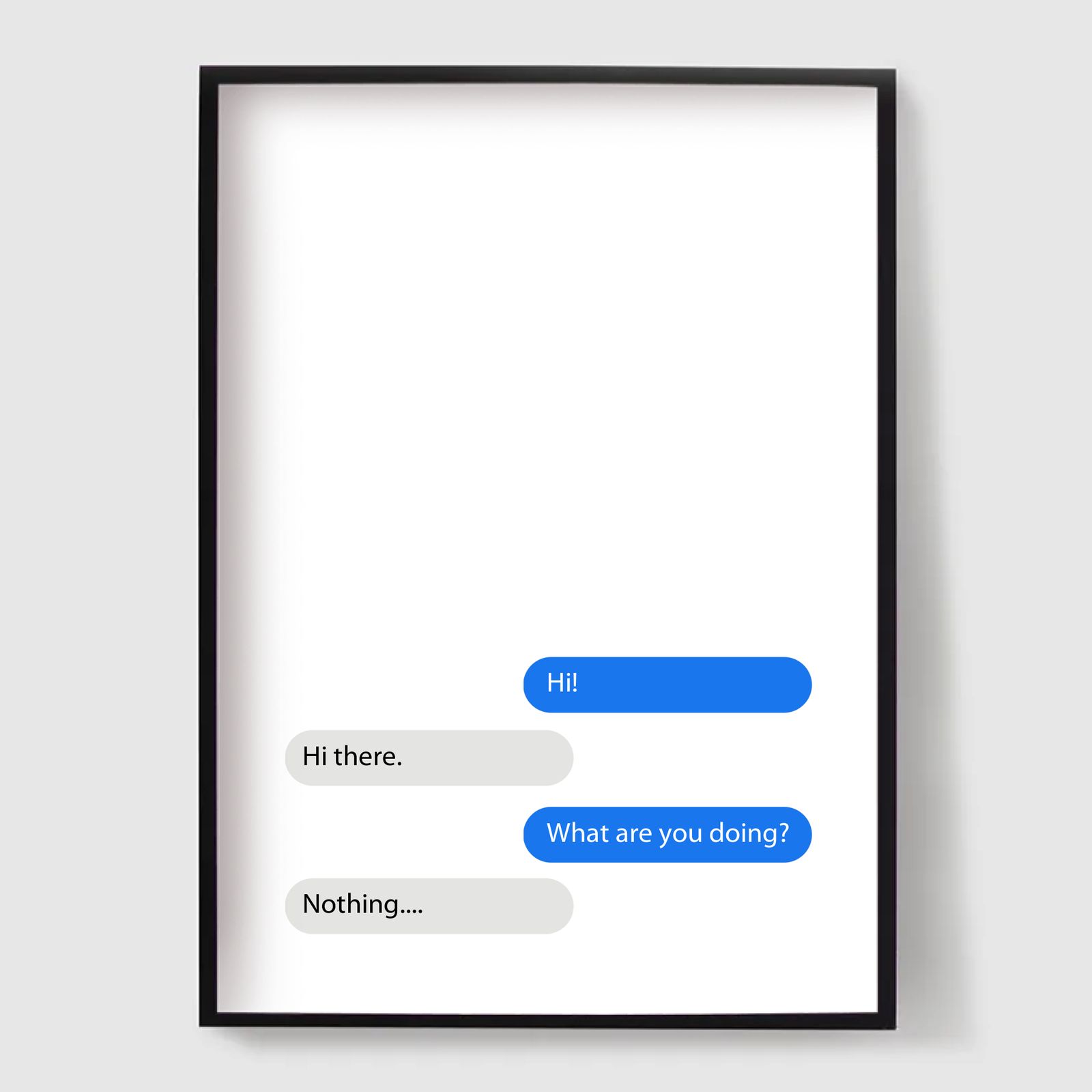 Personlig Poster - Textmeddelande Poster