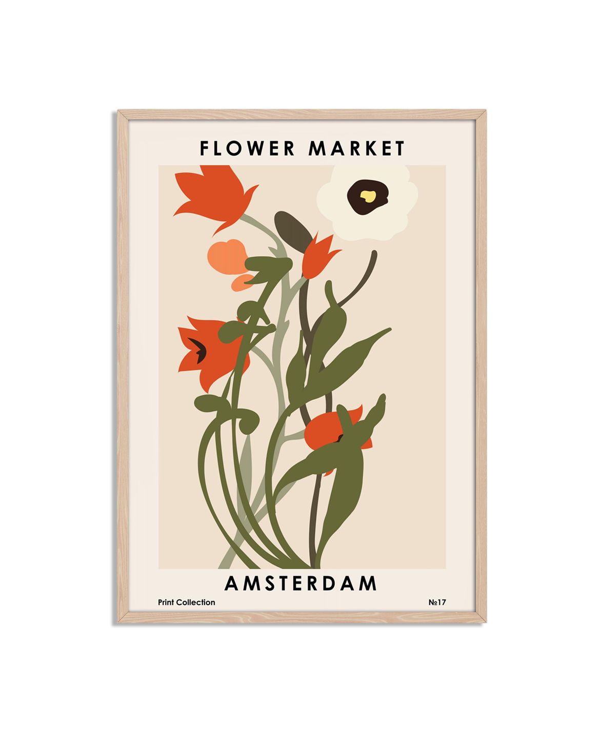 Flower Market Amsterdam Affisch