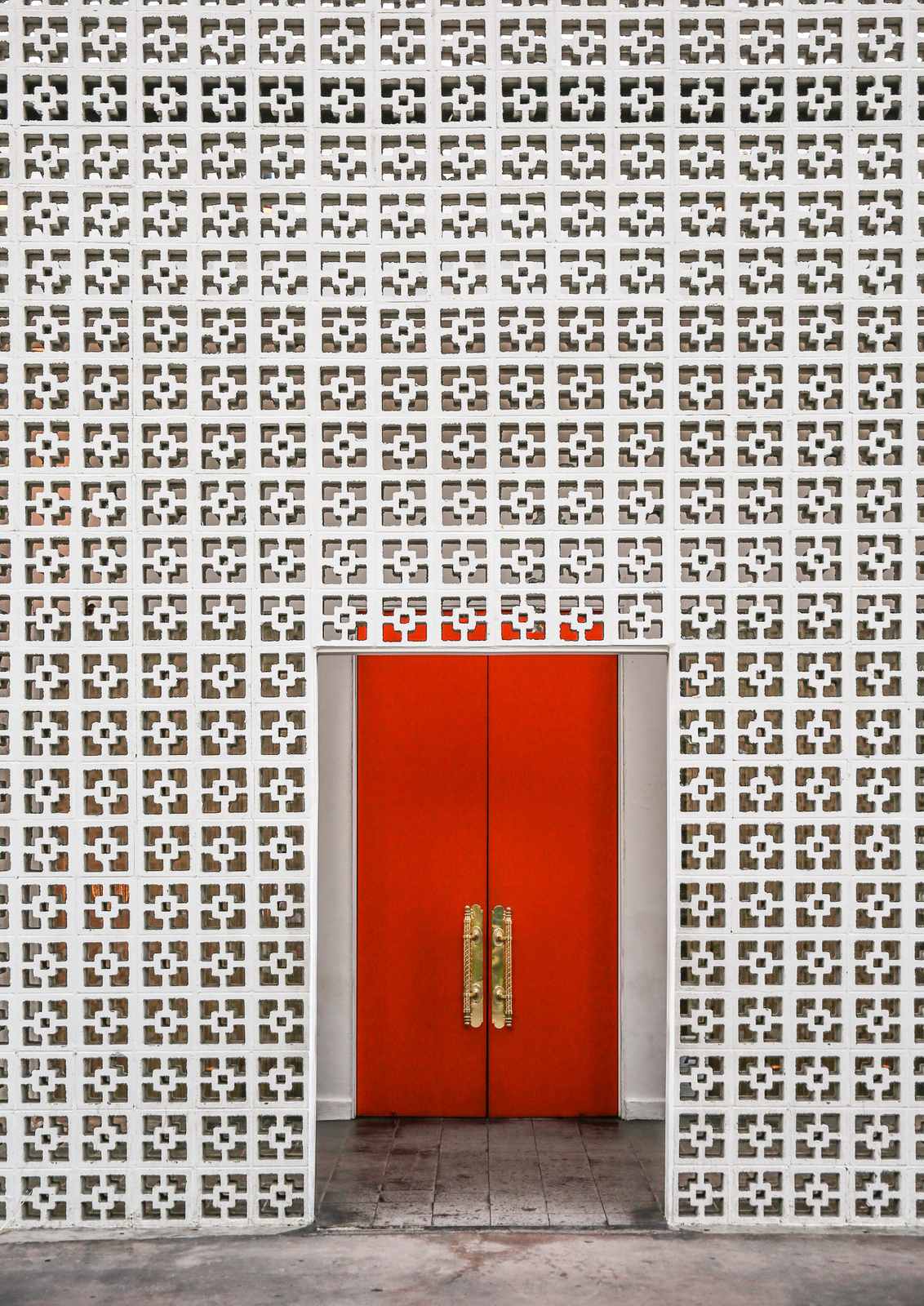 Poster - Röd Dörr Arkitektur