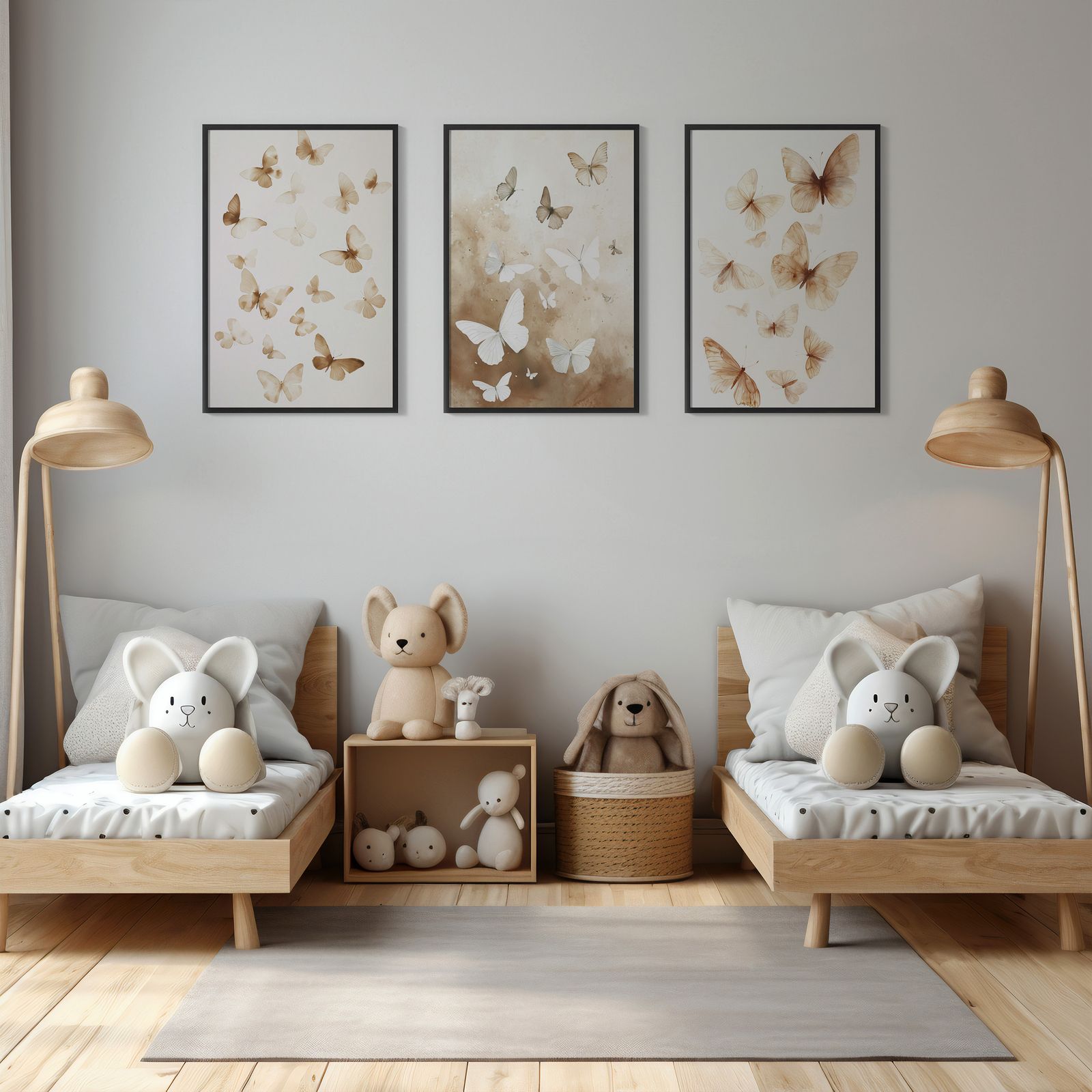 Poster - Fjäril Elegans / Set om 3