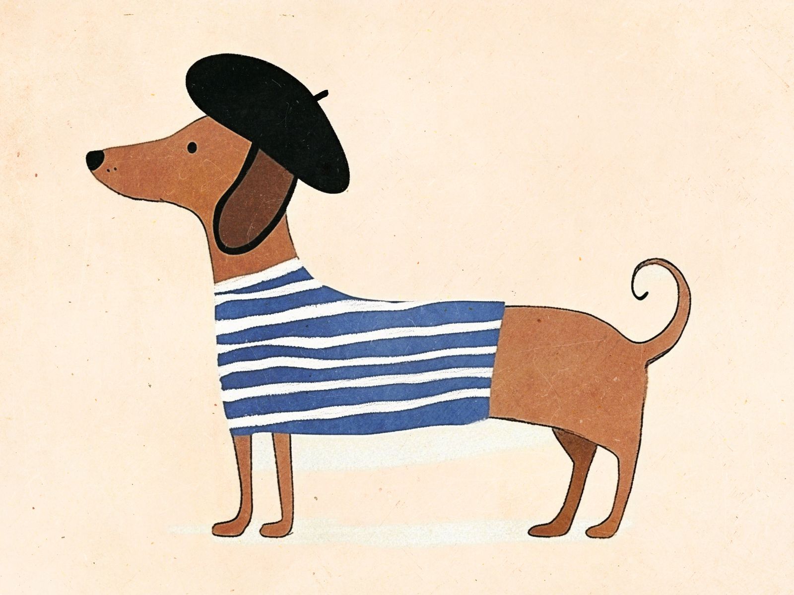 Poster - Hund med Basker