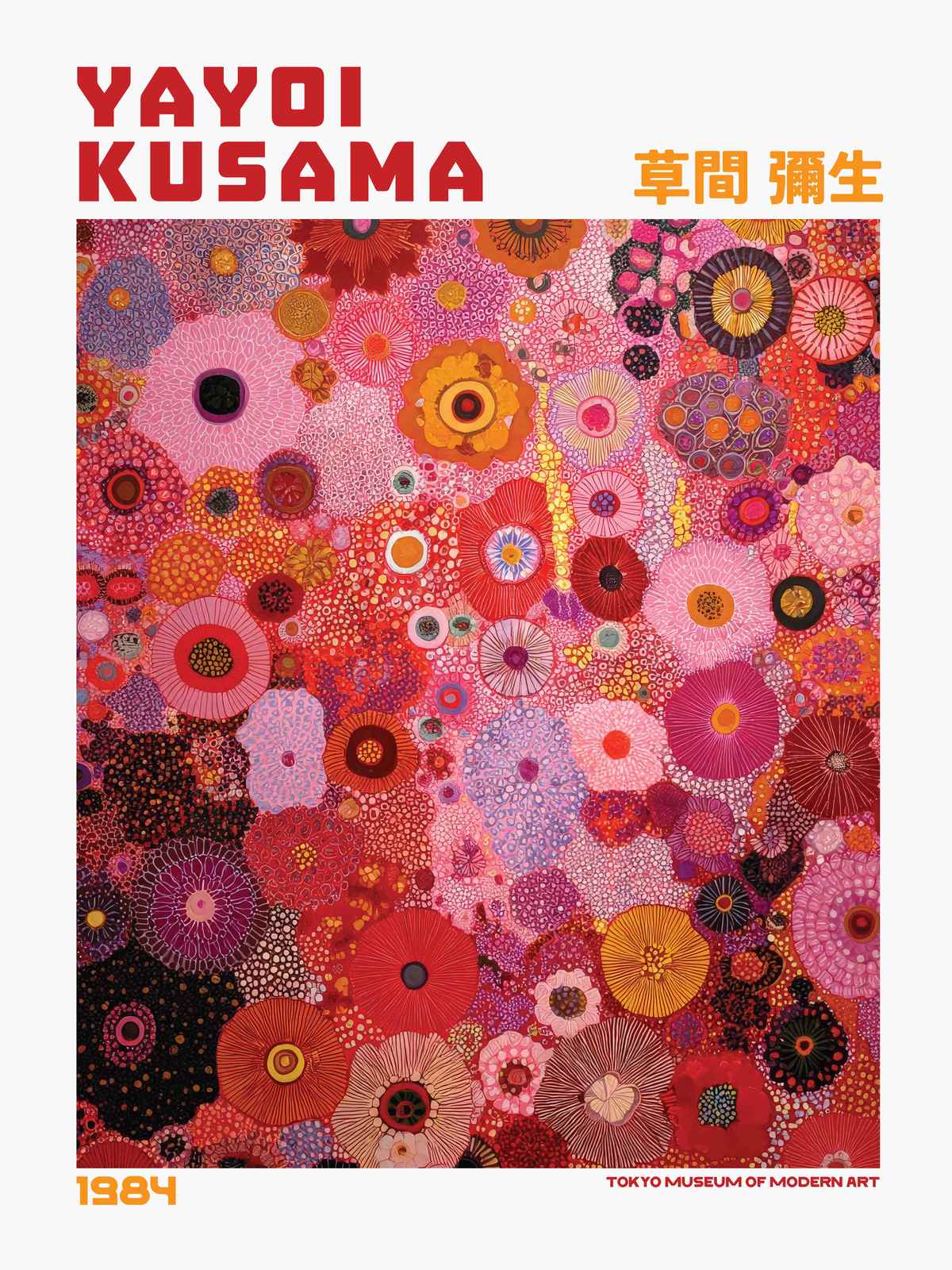 Poster - Yayoi Kusama Blomsterkonst