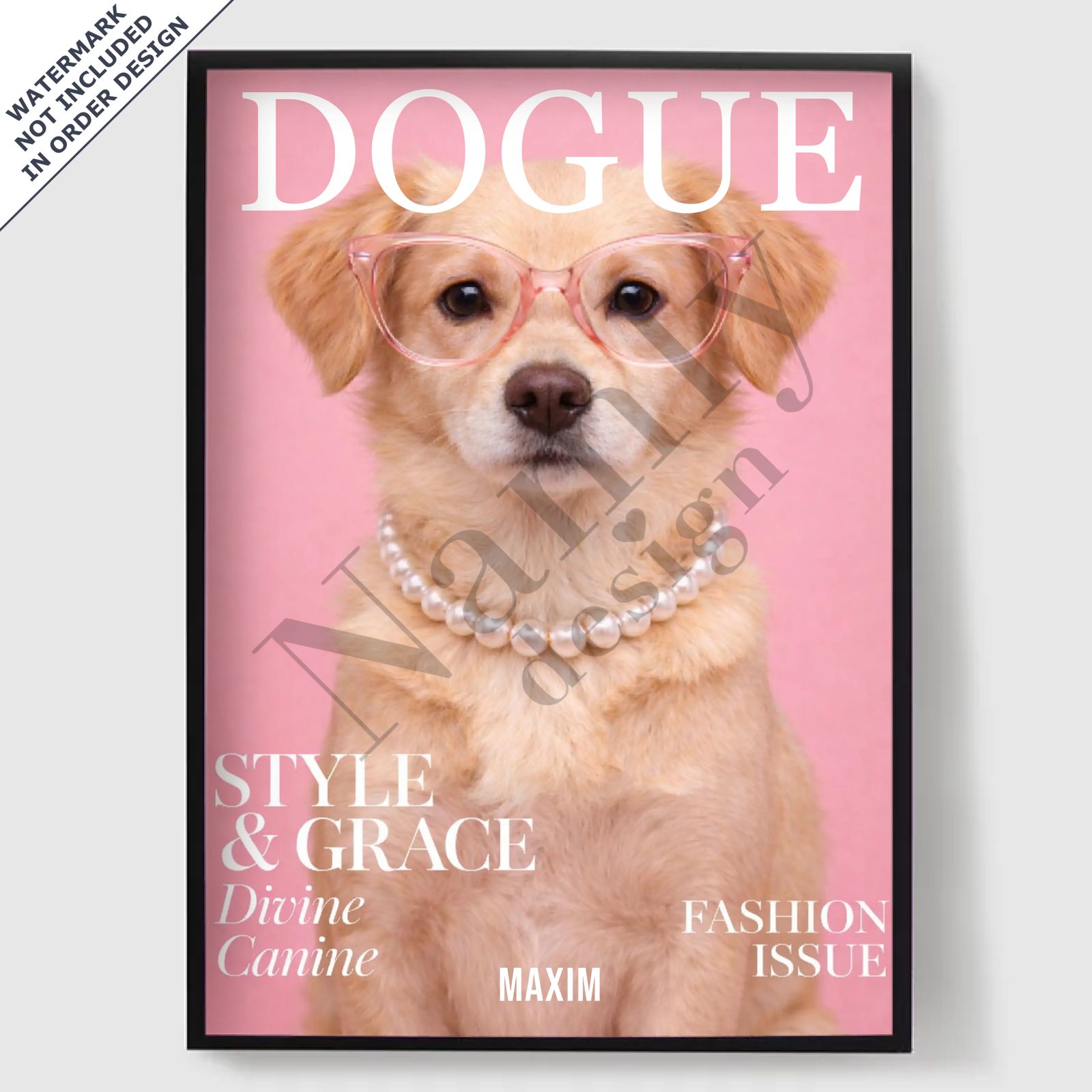 Personlig Poster - Dogue Magazine - AI Poster