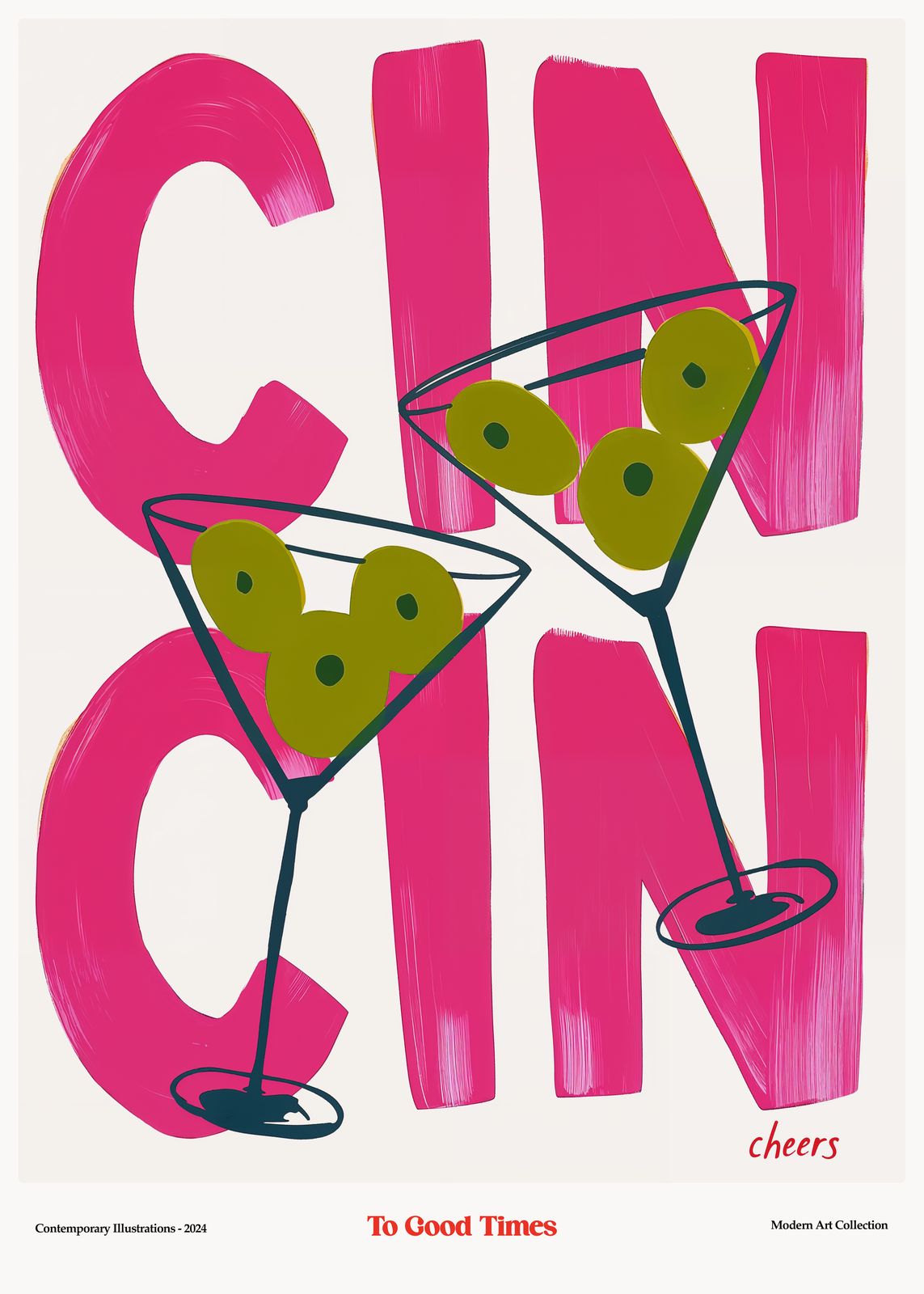 Poster - Skål Martini Design