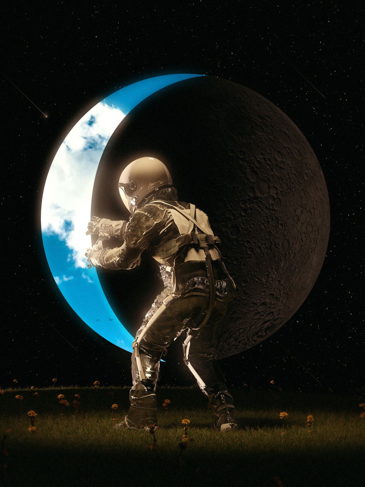 Poster - Kosmisk Astronaut