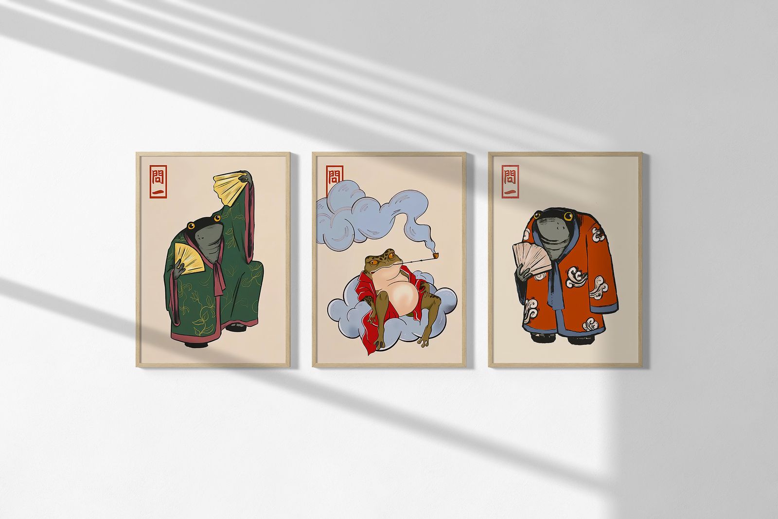 Poster - Groda Konst Serie / Set av 3