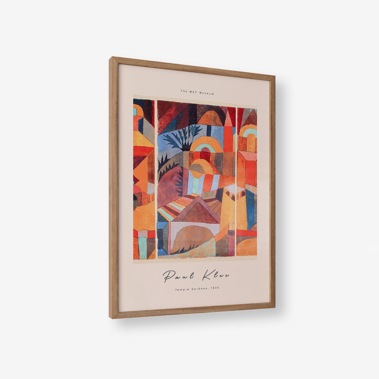 Poster - Temple Gardens av Paul Klee