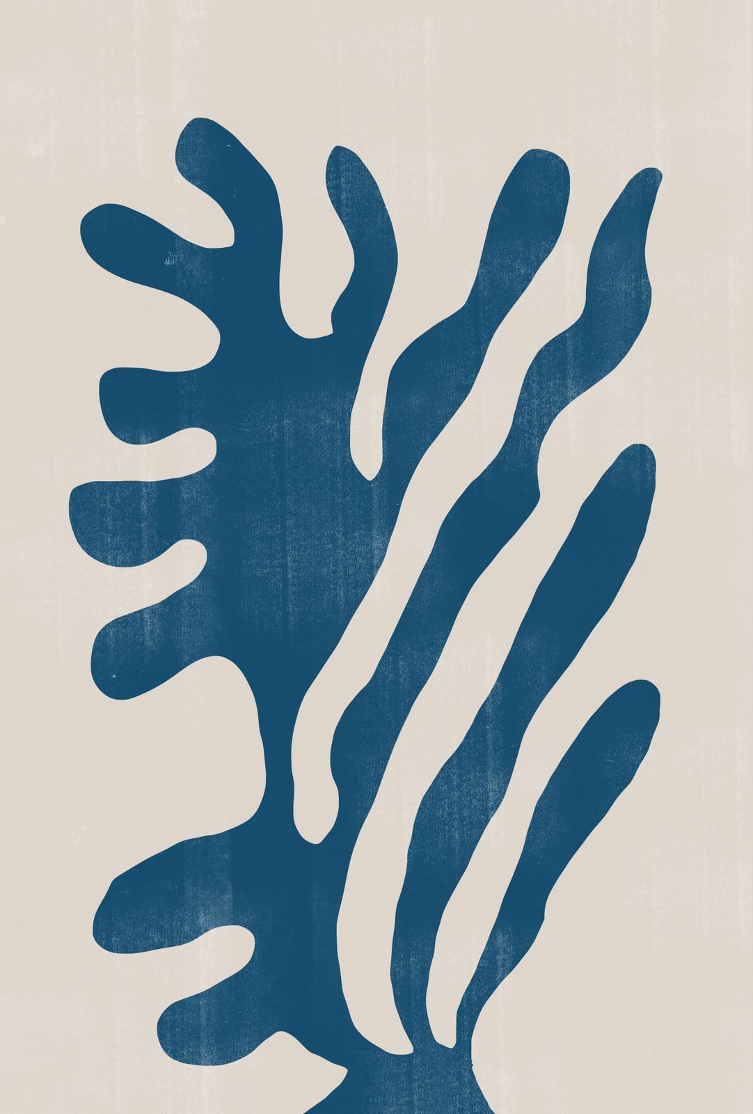 Poster - Blå Abstrakt