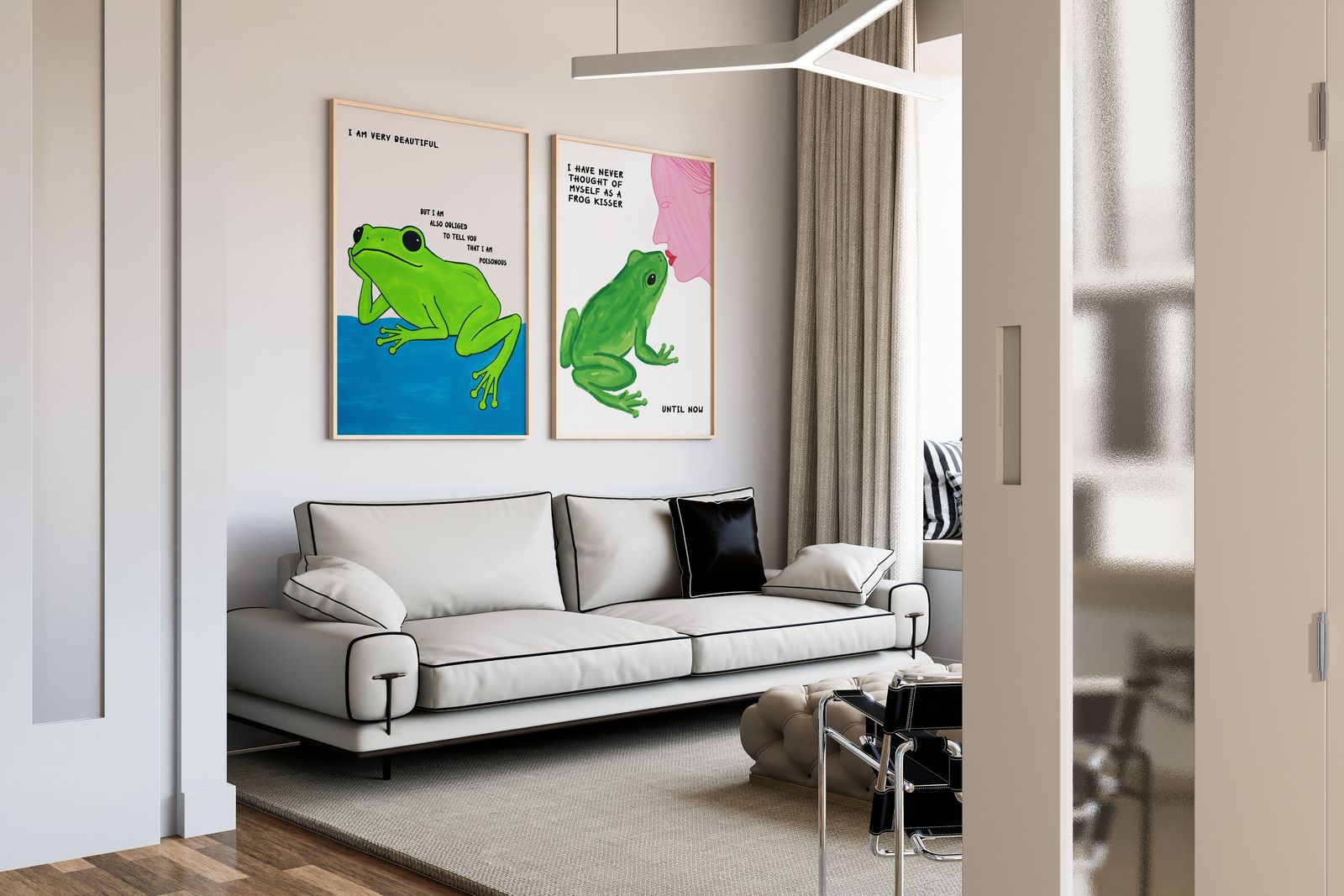 Poster - Groda och Kyssare Set av 2