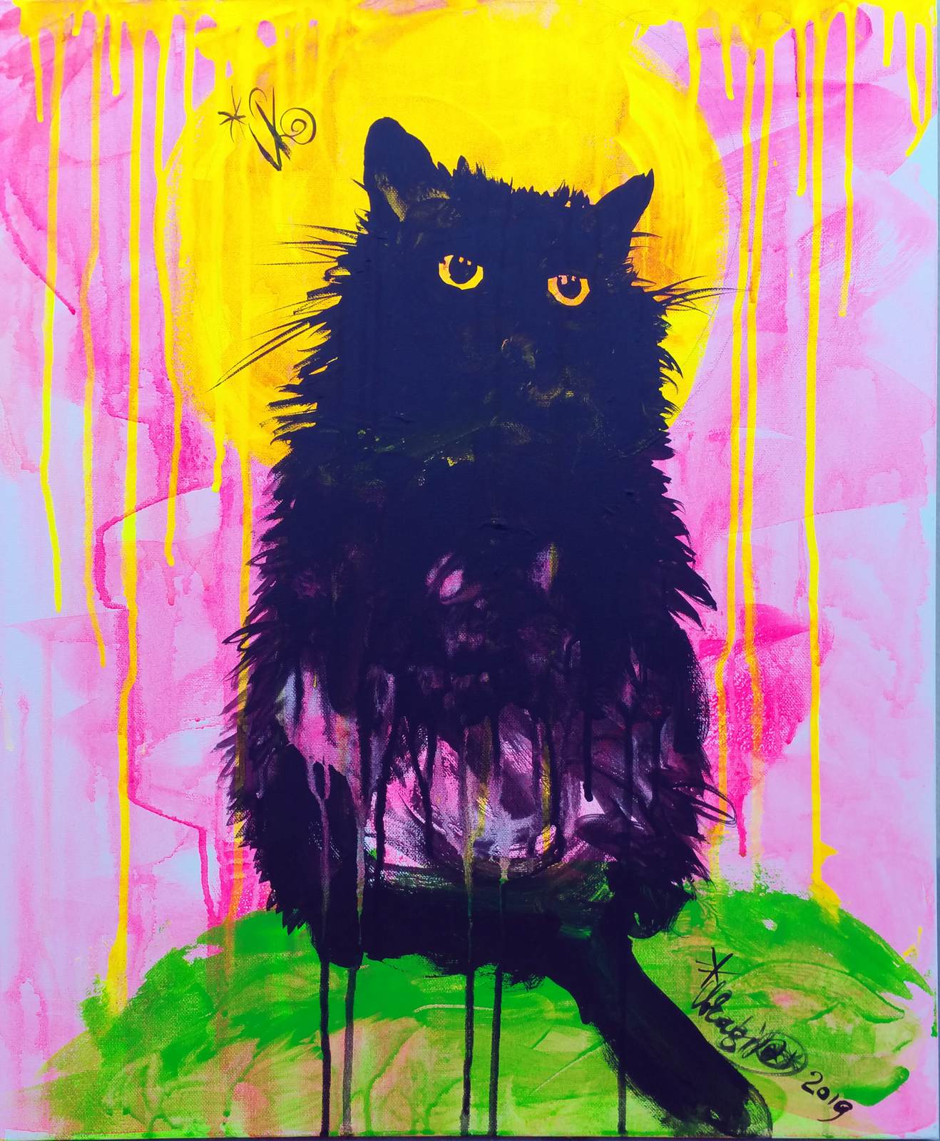 Poster - Black Cat Artwork
