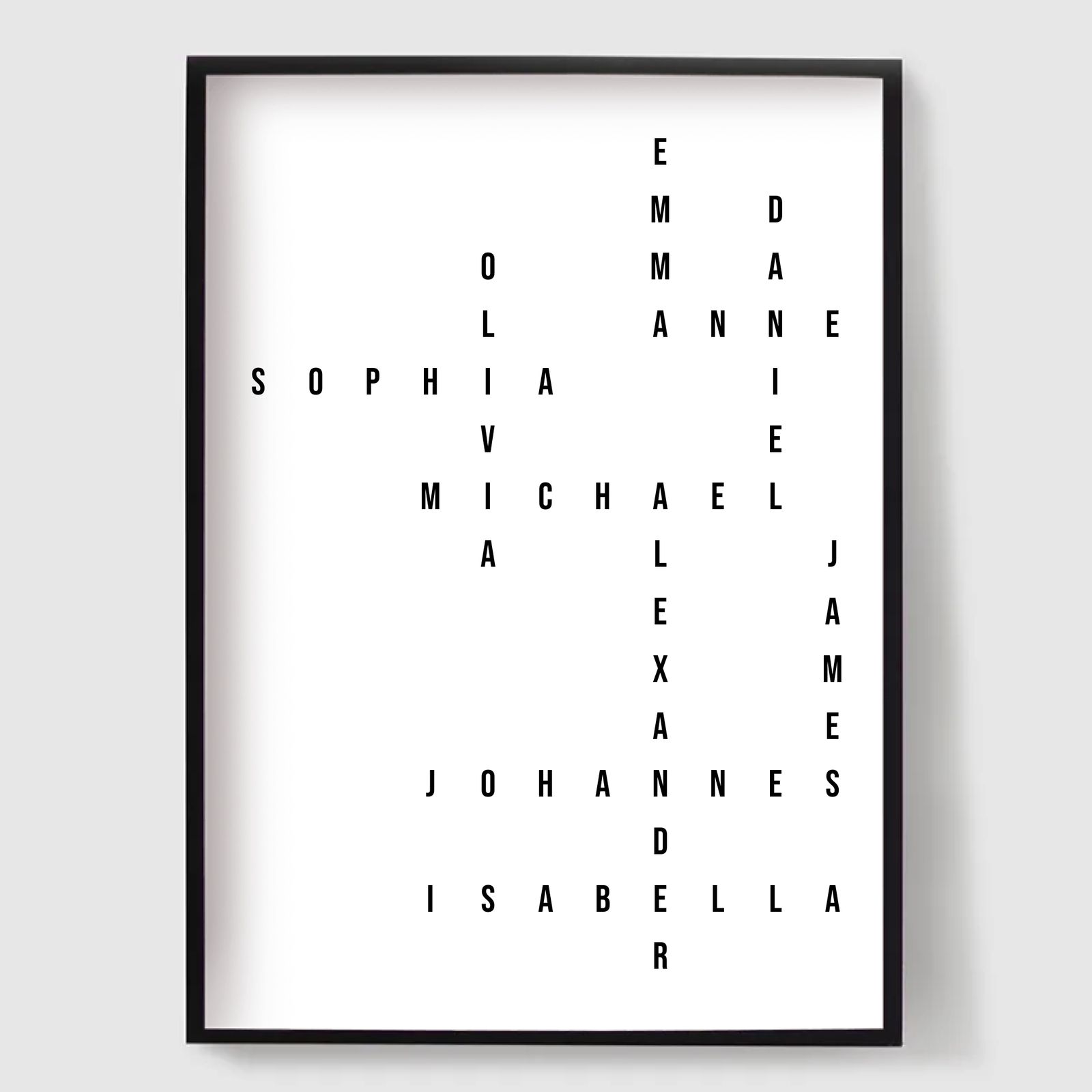 Personlig Poster - Modern Scrabble