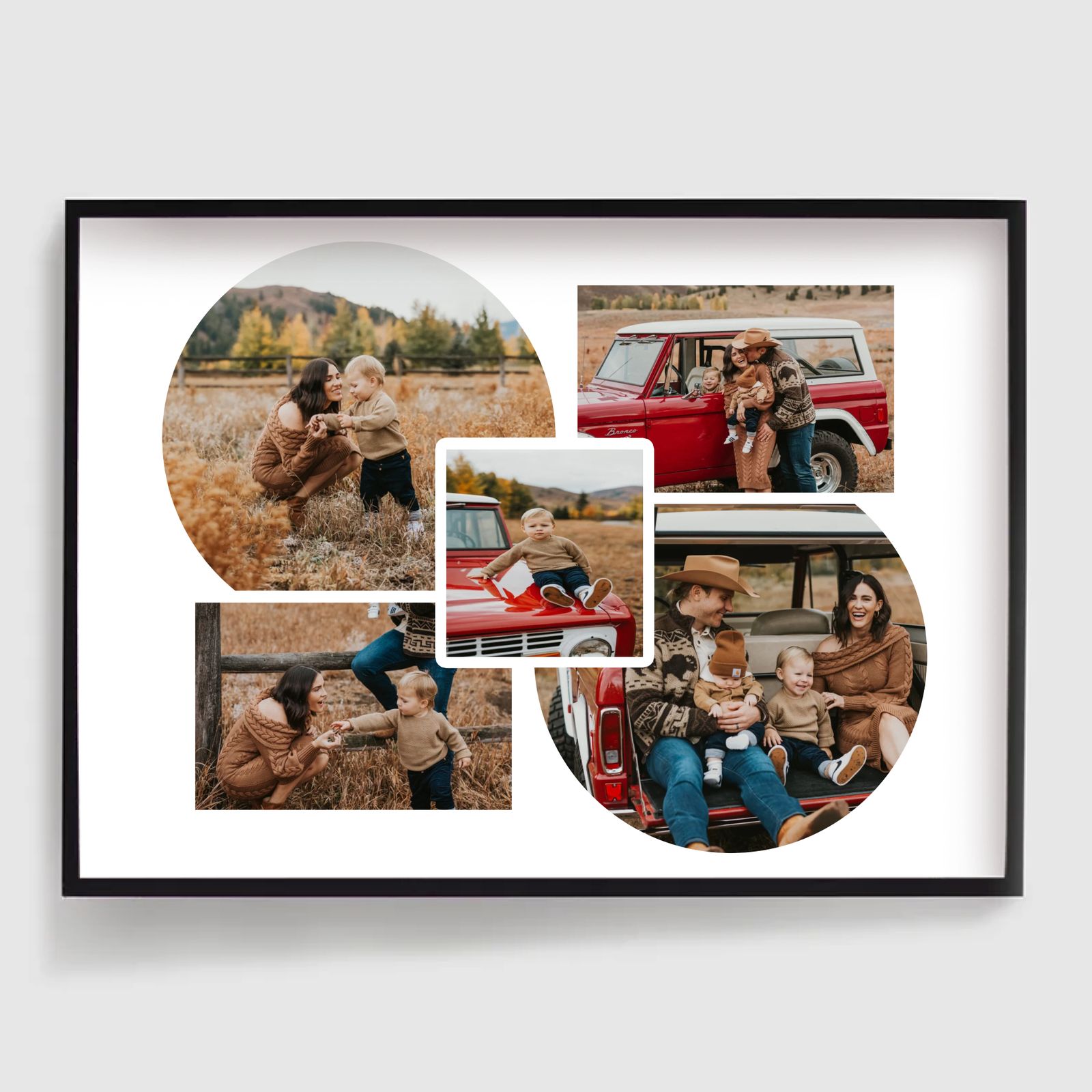 Personlig Poster - Familjeglädje - 5 Foton