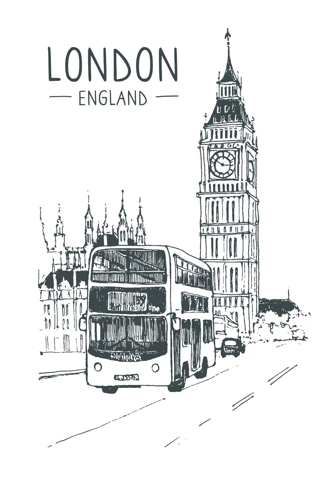 London Poster - Enkel