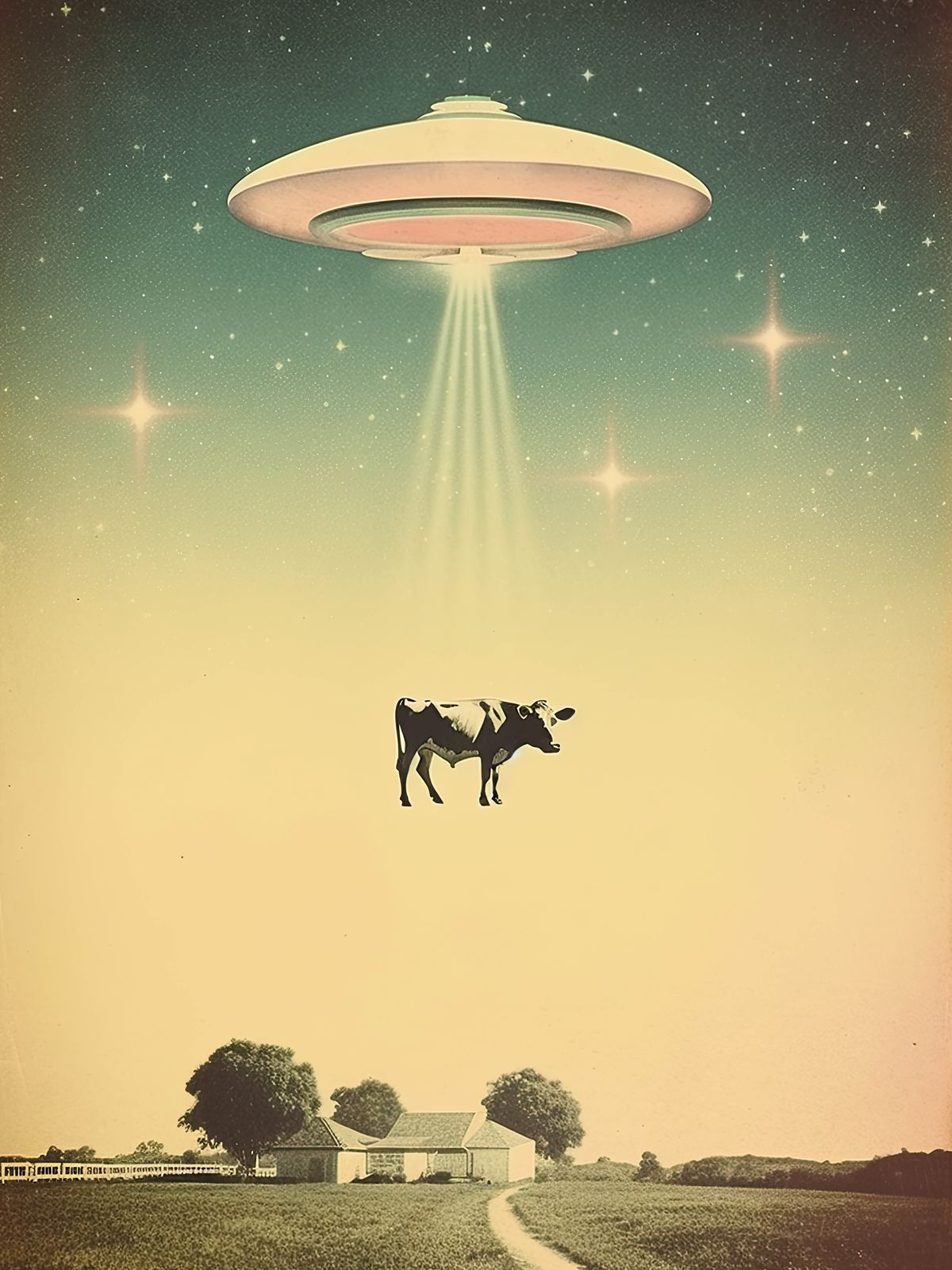 Poster - UFO och Ko