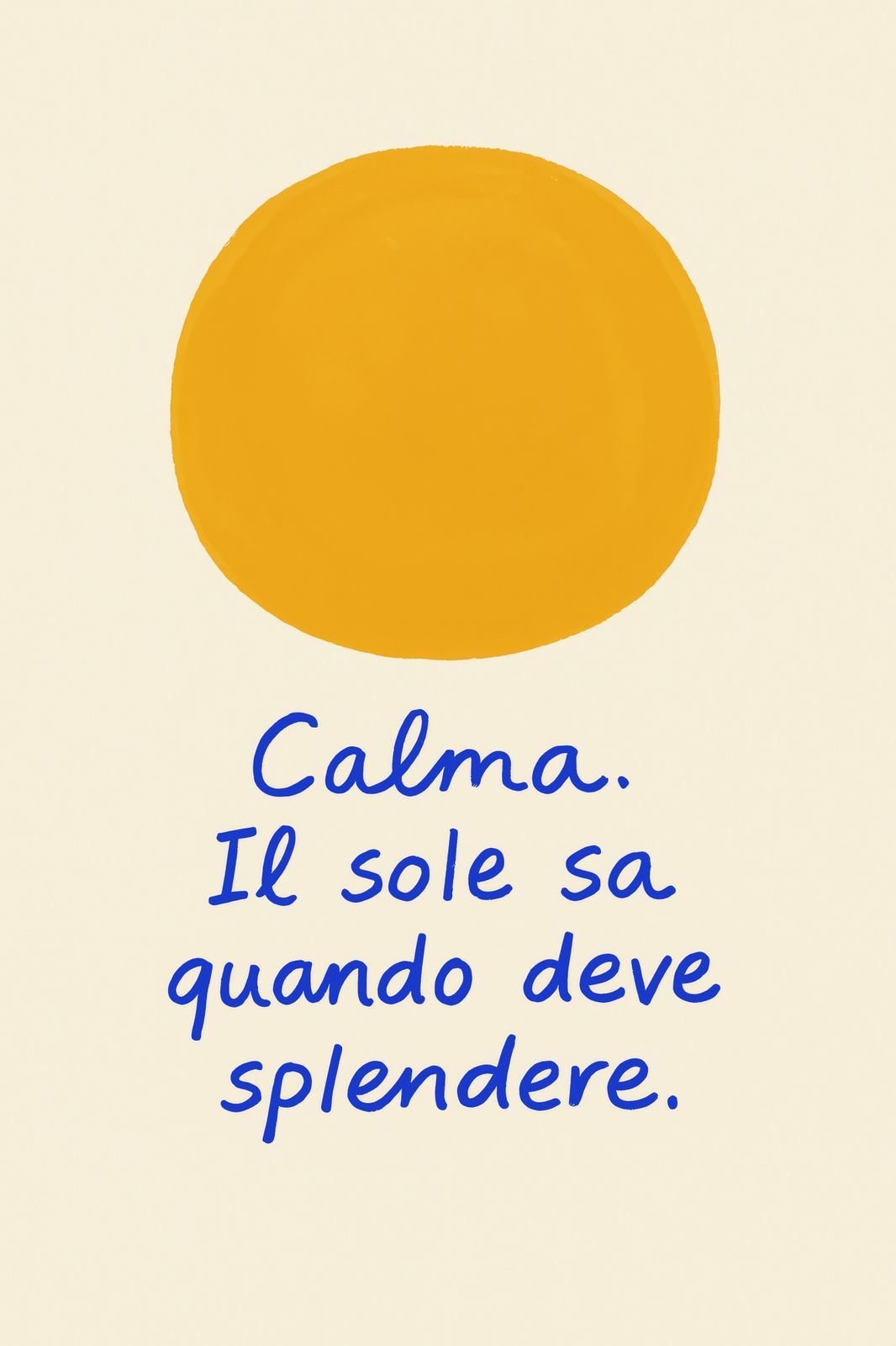 Poster - Calma Il sole